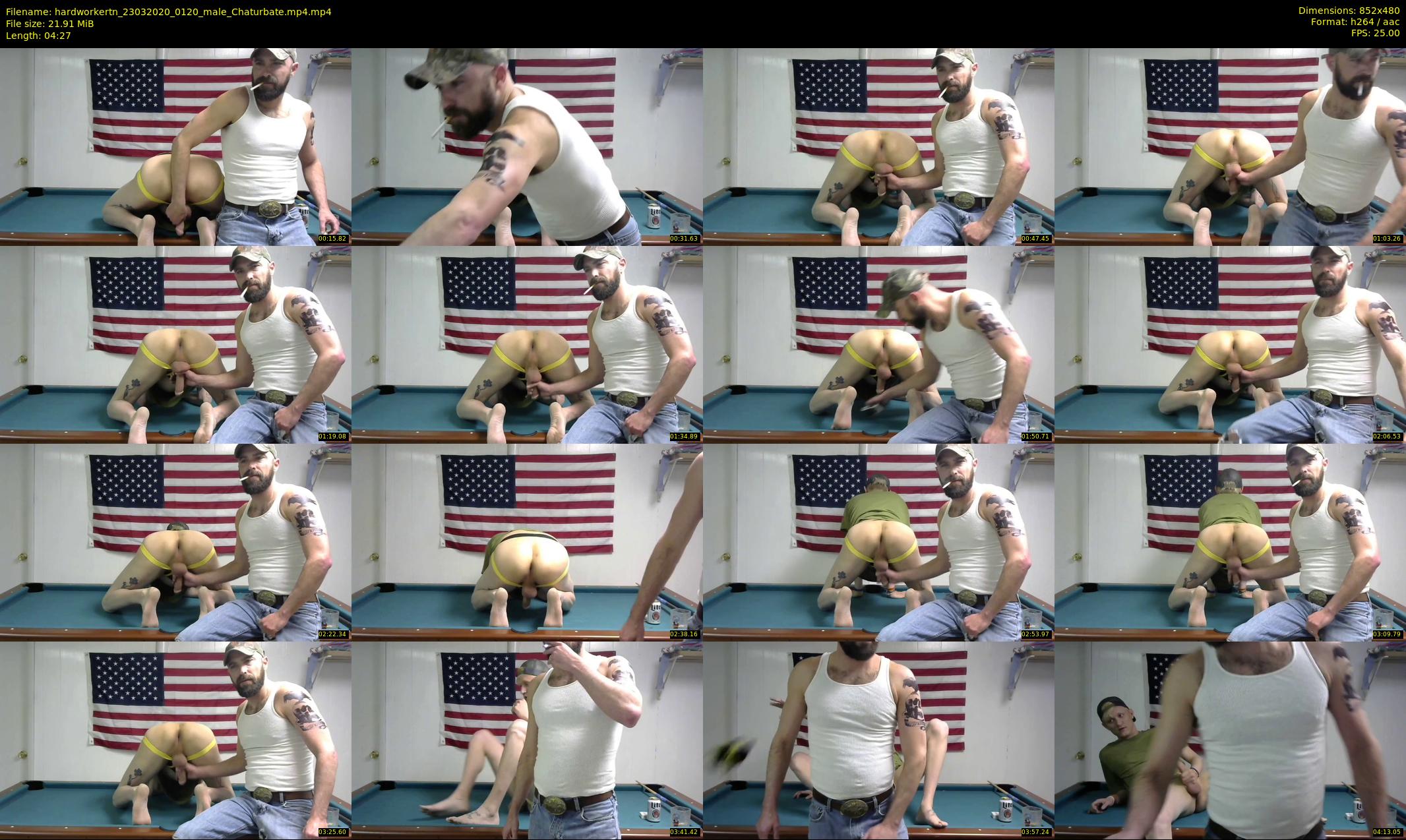 hardworkertn — 5 minute Chaturbate male cam show recording, 480p, Mar 23, 2020