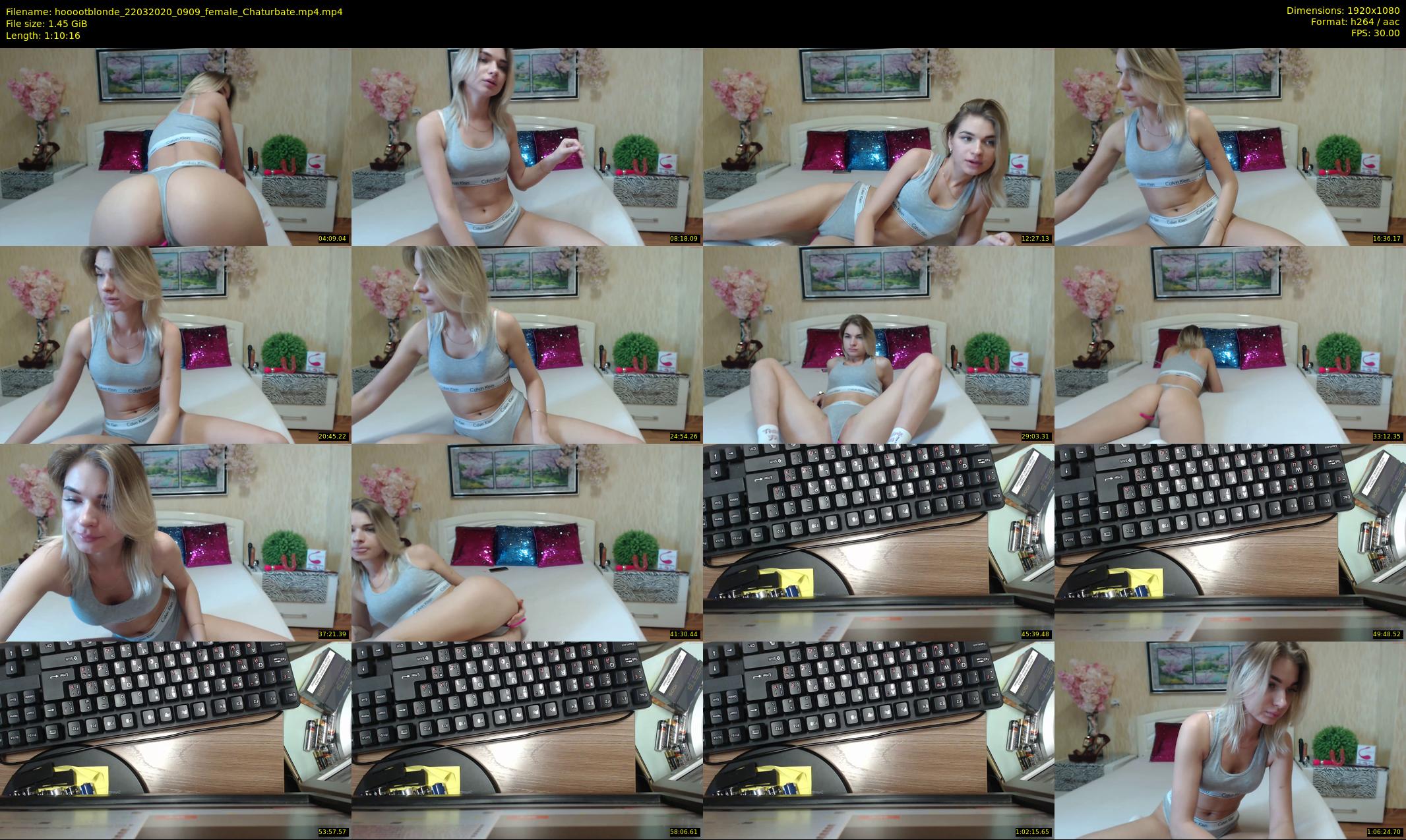 hooootblonde — 71 minute Chaturbate female cam show recording, 1080p, Mar 22, 2020