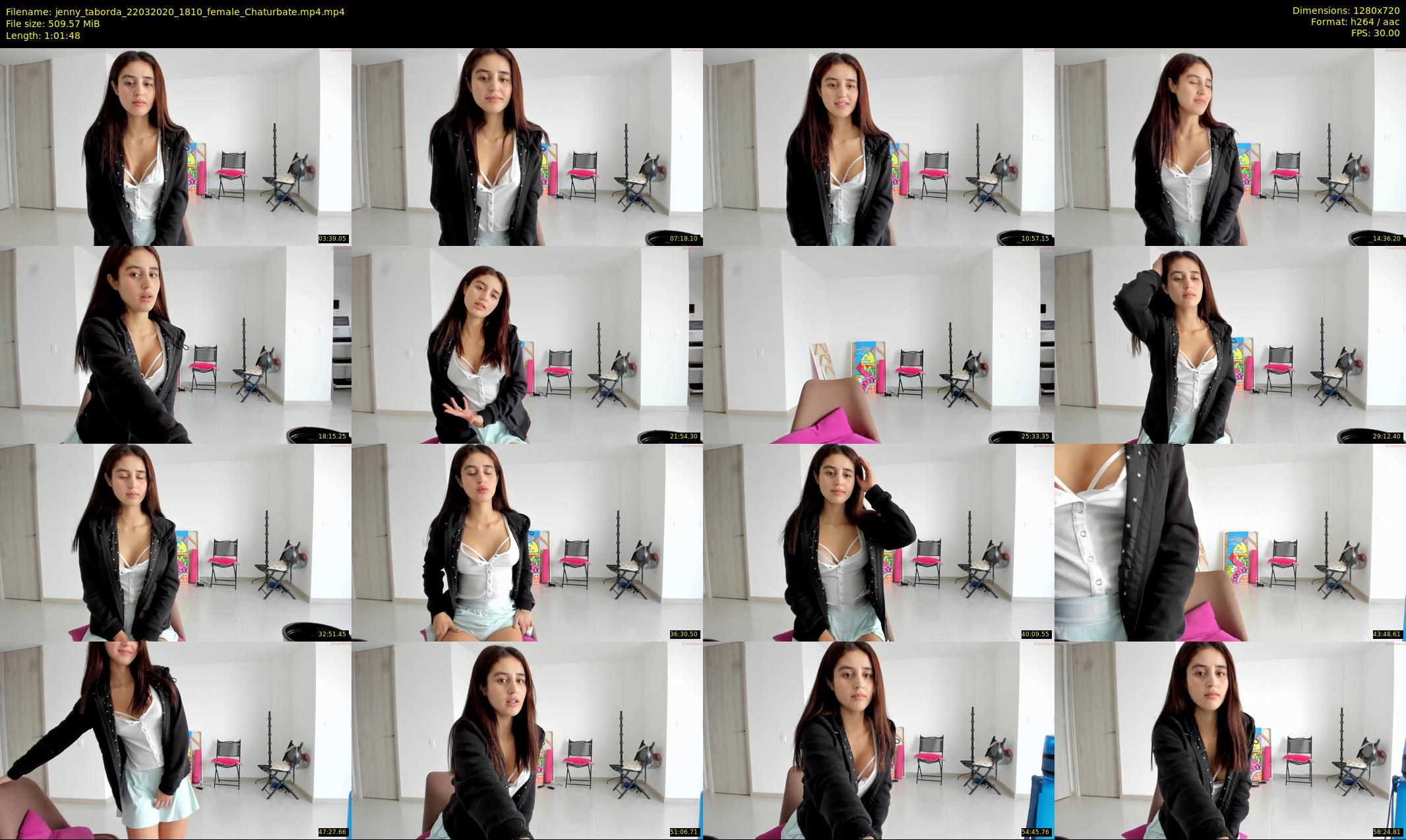 jenny_taborda — 62 minute Chaturbate female cam show recording, 720p, Mar 22, 2020