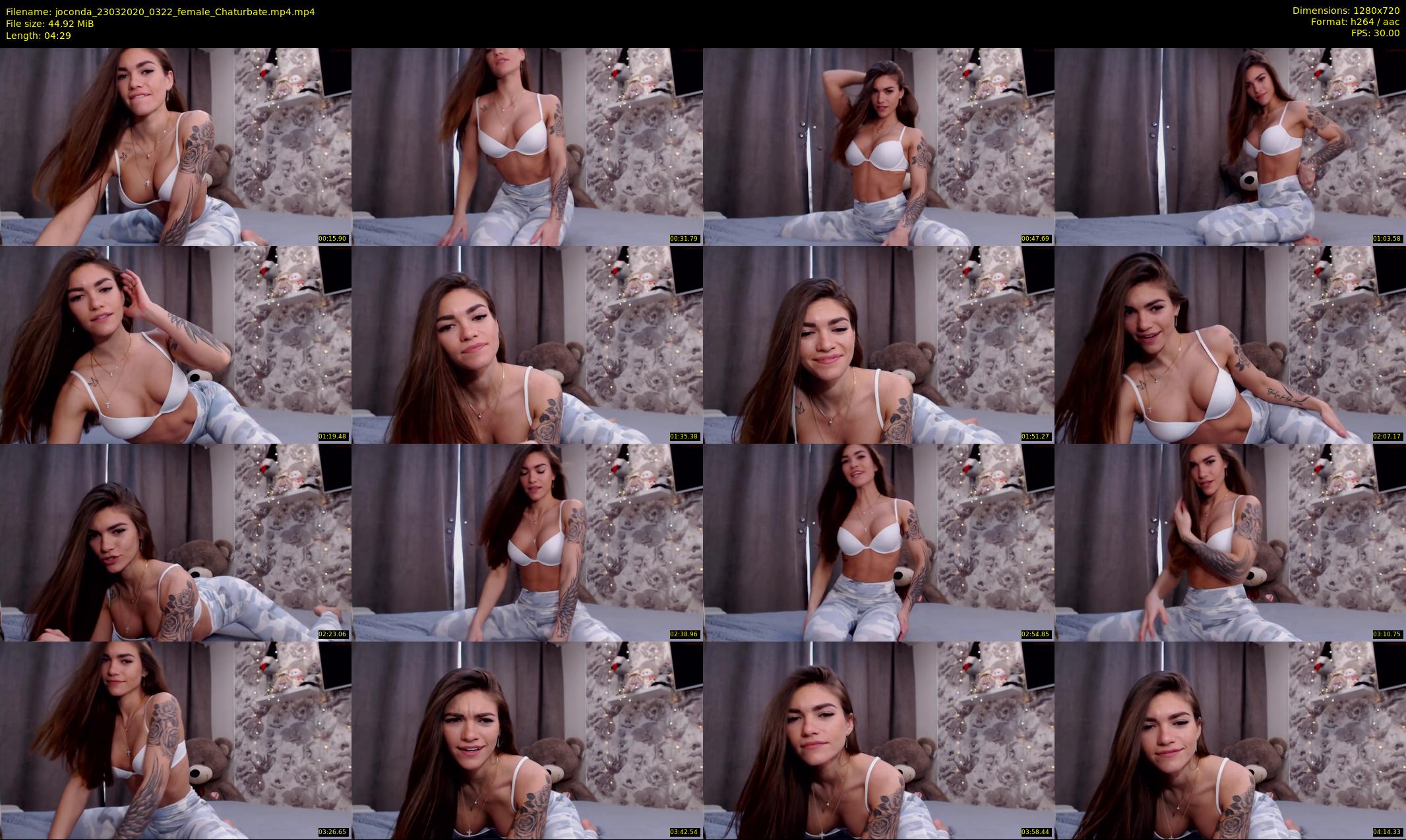 joconda — 5 minute Chaturbate female cam show recording, 720p, Mar 23, 2020