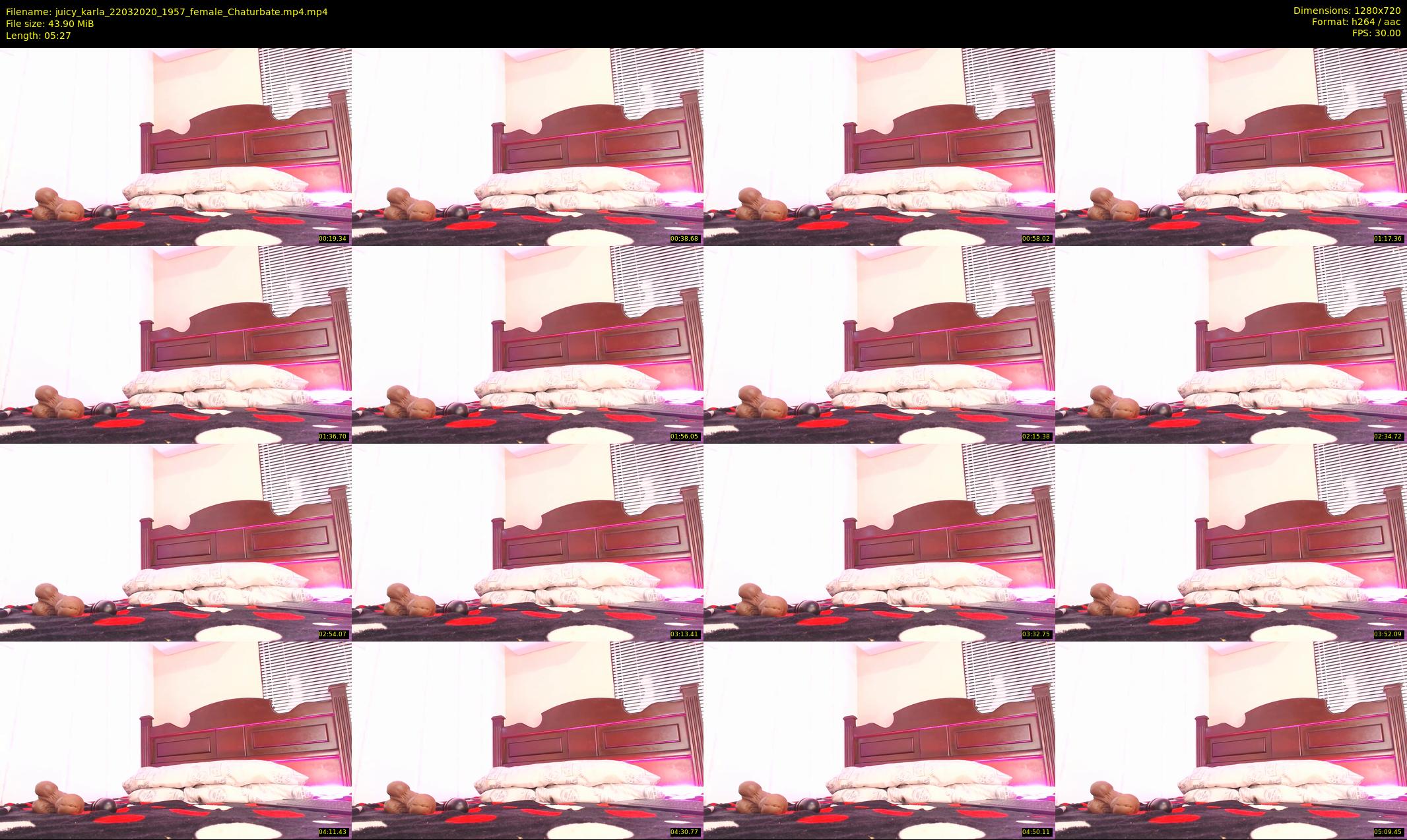 juicy_karla — 6 minute Chaturbate female cam show recording, 720p, Mar 22, 2020