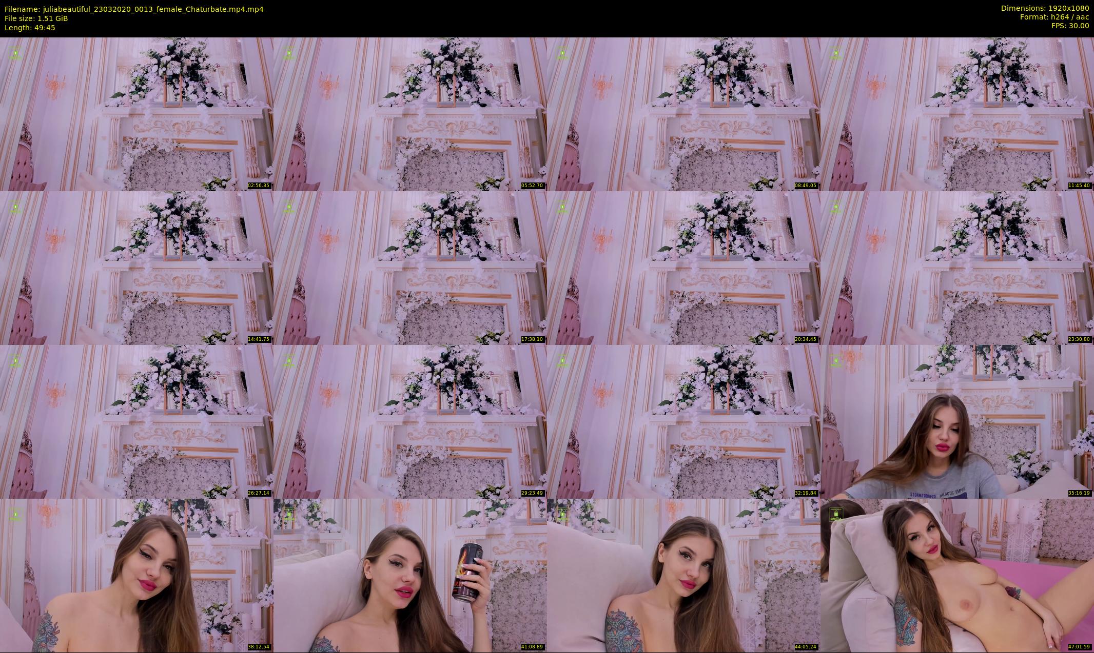 juliabeautiful — 50 minute Chaturbate female cam show recording, 1080p, Mar 23, 2020