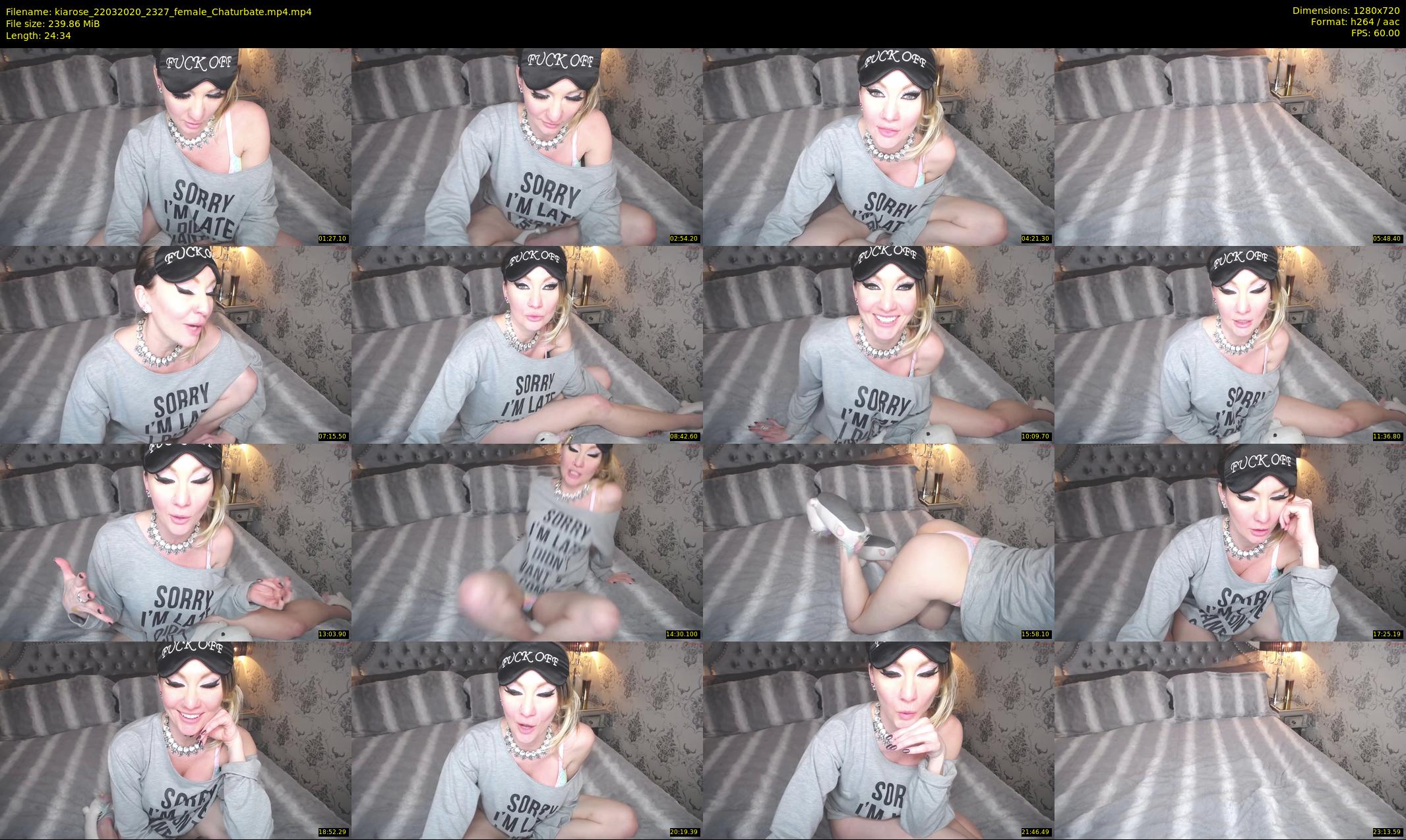 kiarose — 25 minute Chaturbate female cam show recording, 720p, Mar 22, 2020