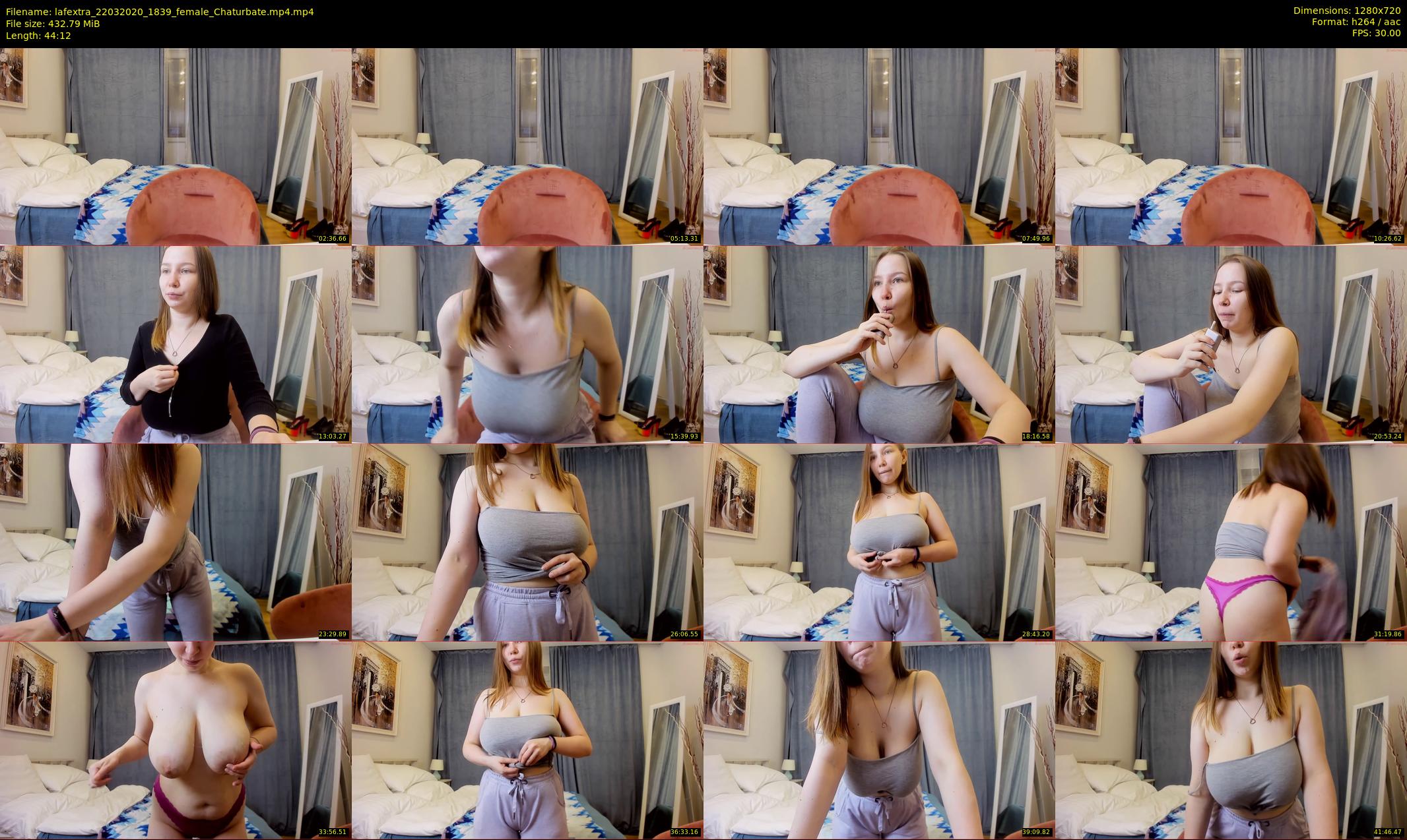 lafextra — 45 minute Chaturbate female cam show recording, 720p, Mar 22, 2020