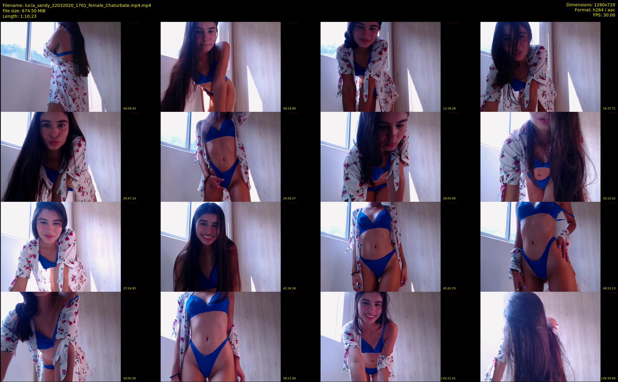 lucia_sandy — 71 minute Chaturbate female cam show recording, 720p, Mar 22, 2020