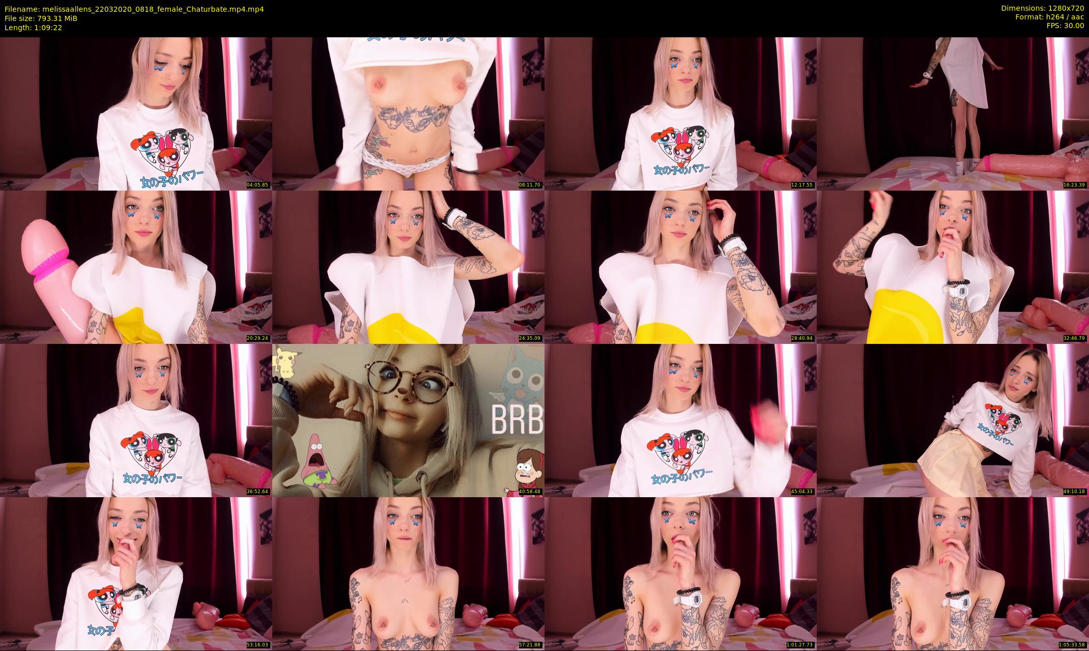 melissaallens — 70 minute Chaturbate female cam show recording, 720p, Mar 22, 2020