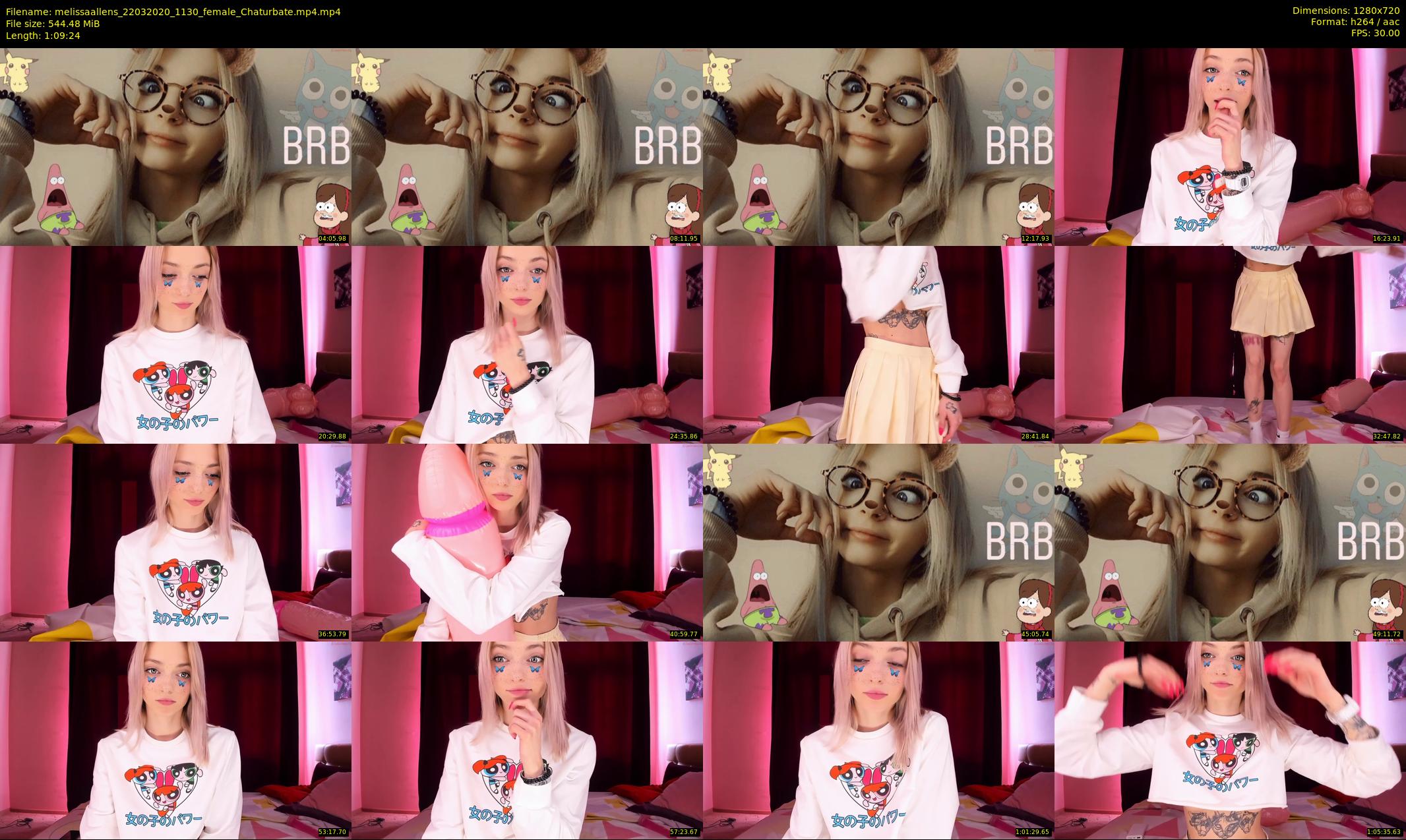 melissaallens — 70 minute Chaturbate female cam show recording, 720p, Mar 22, 2020