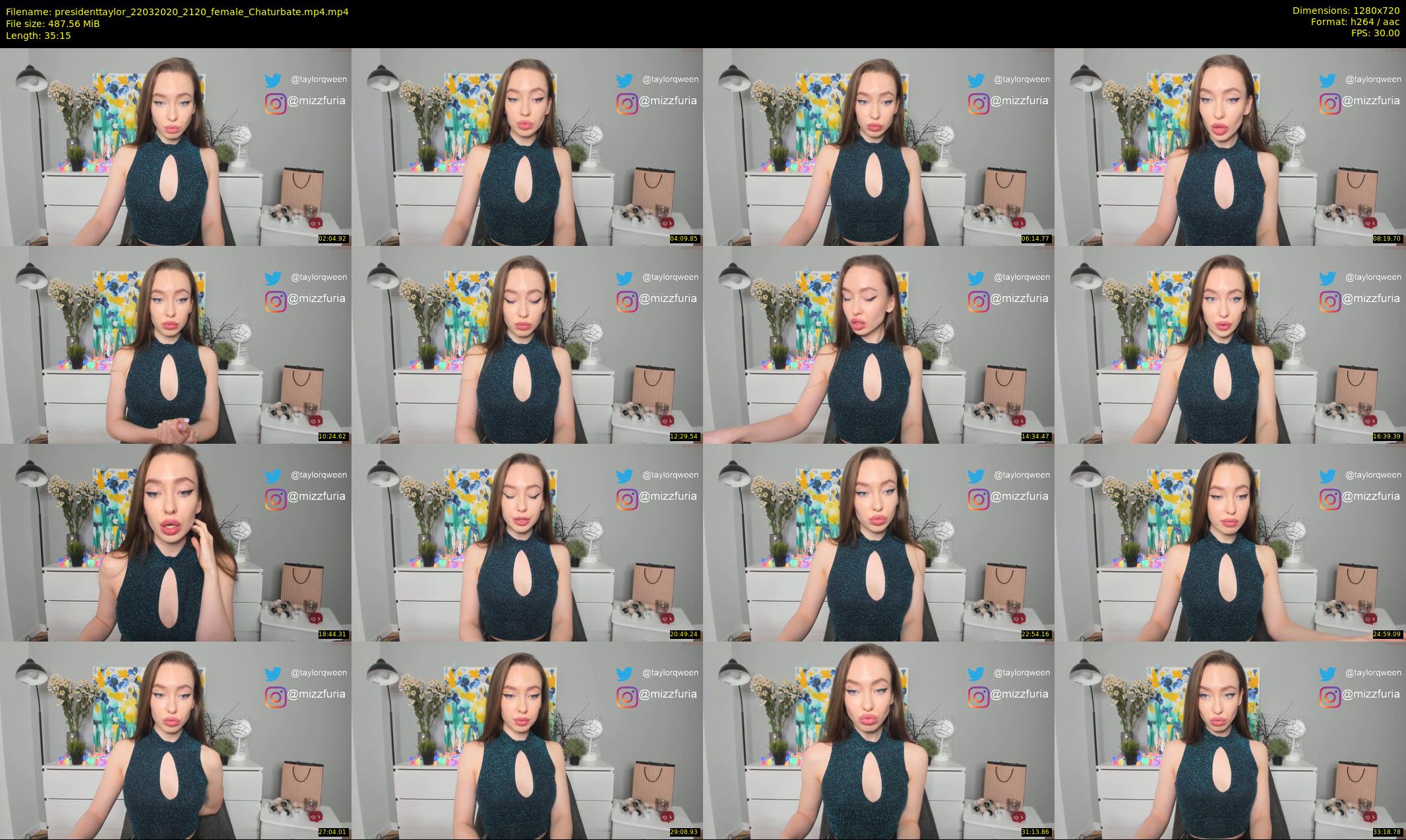 presidenttaylor — 36 minute Chaturbate female cam show recording, 720p, Mar 22, 2020