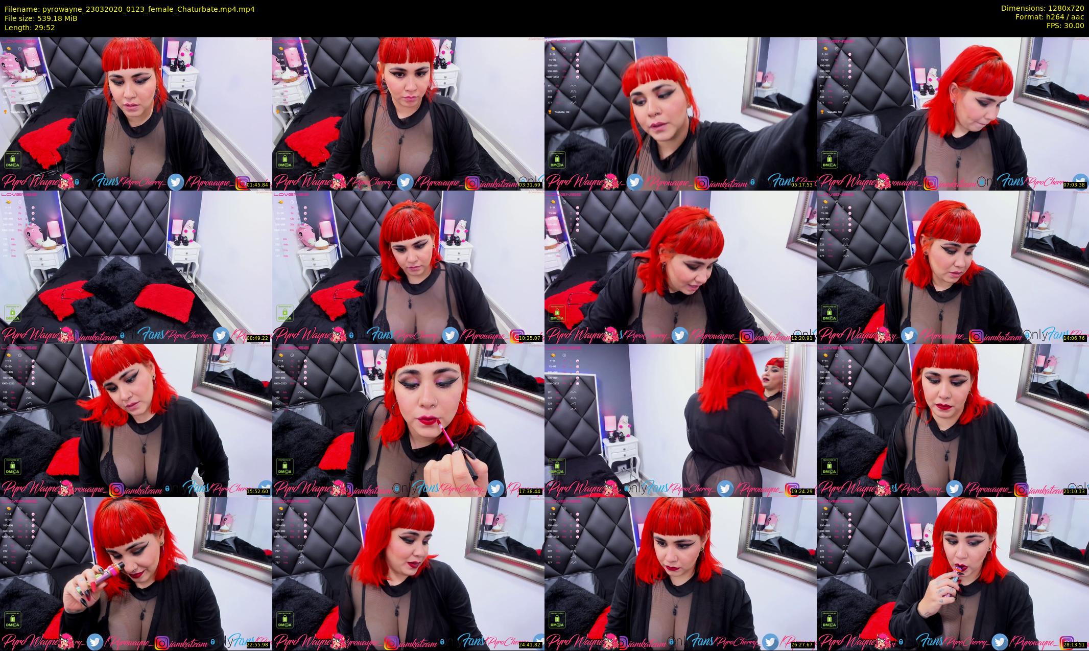 pyrowayne — 30 minute Chaturbate female cam show recording, 720p, Mar 23, 2020
