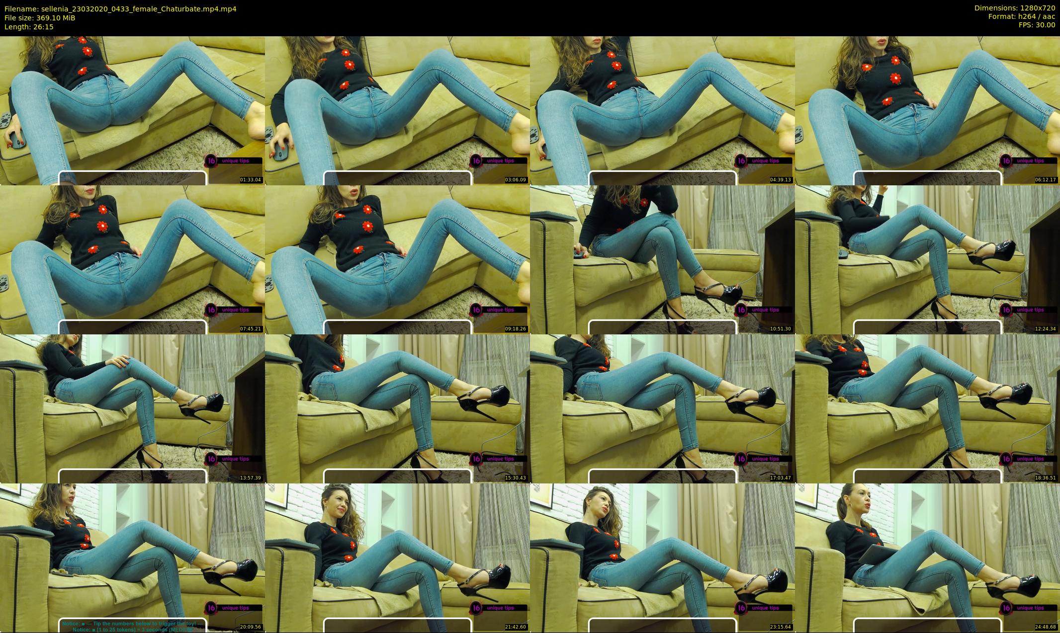sellenia — 27 minute Chaturbate female cam show recording, 720p, Mar 23, 2020