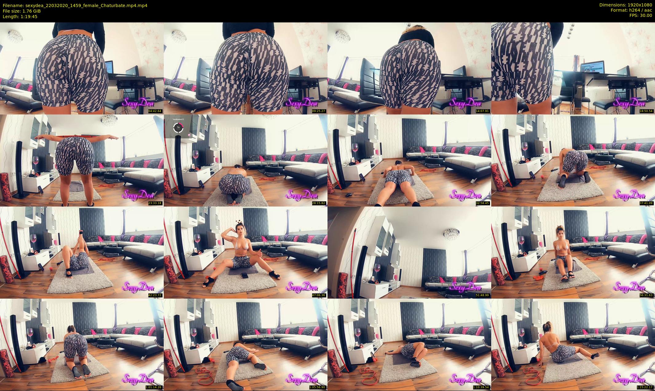 sexydea — 80 minute Chaturbate female cam show recording, 1080p, Mar 22, 2020
