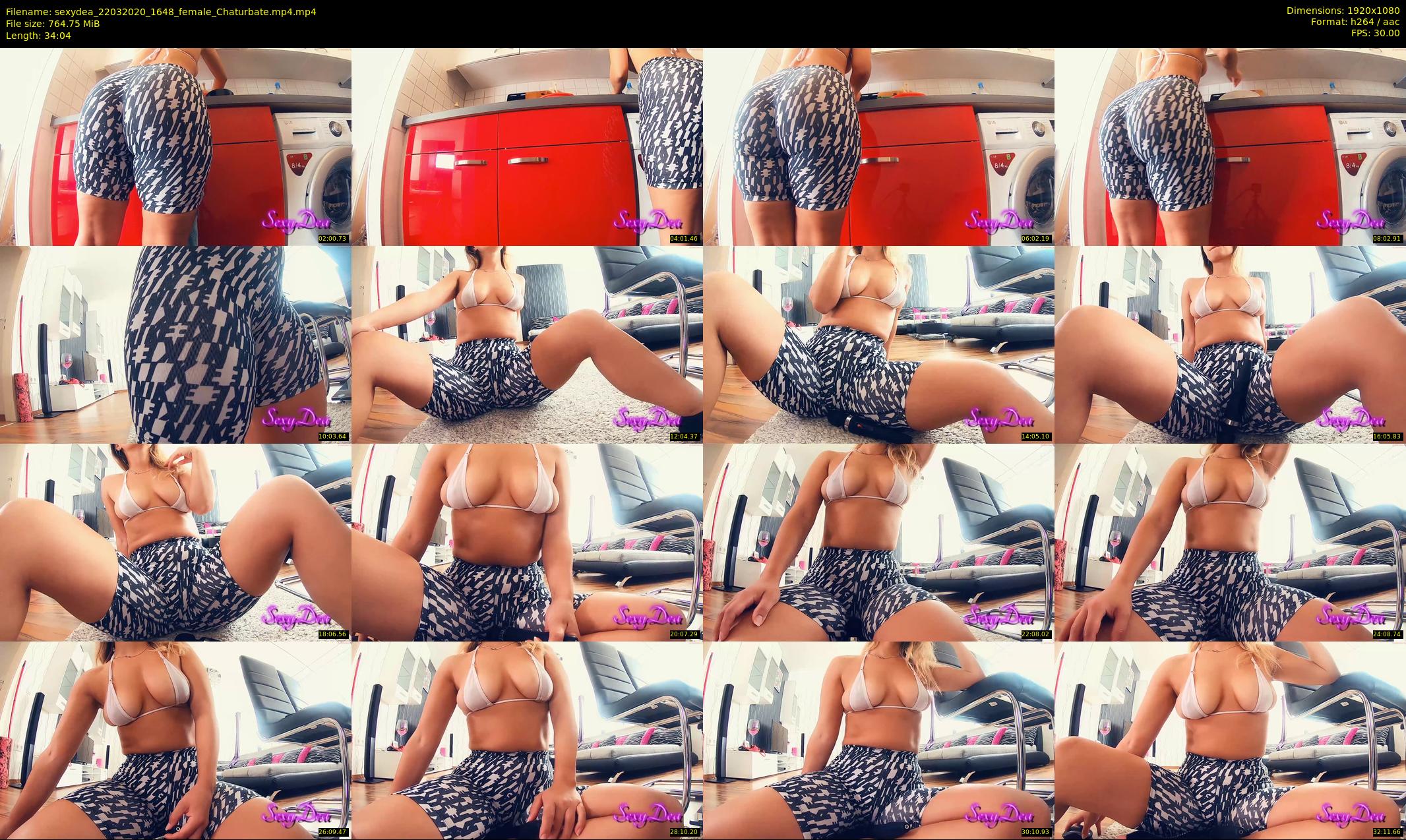 sexydea — 35 minute Chaturbate female cam show recording, 1080p, Mar 22, 2020