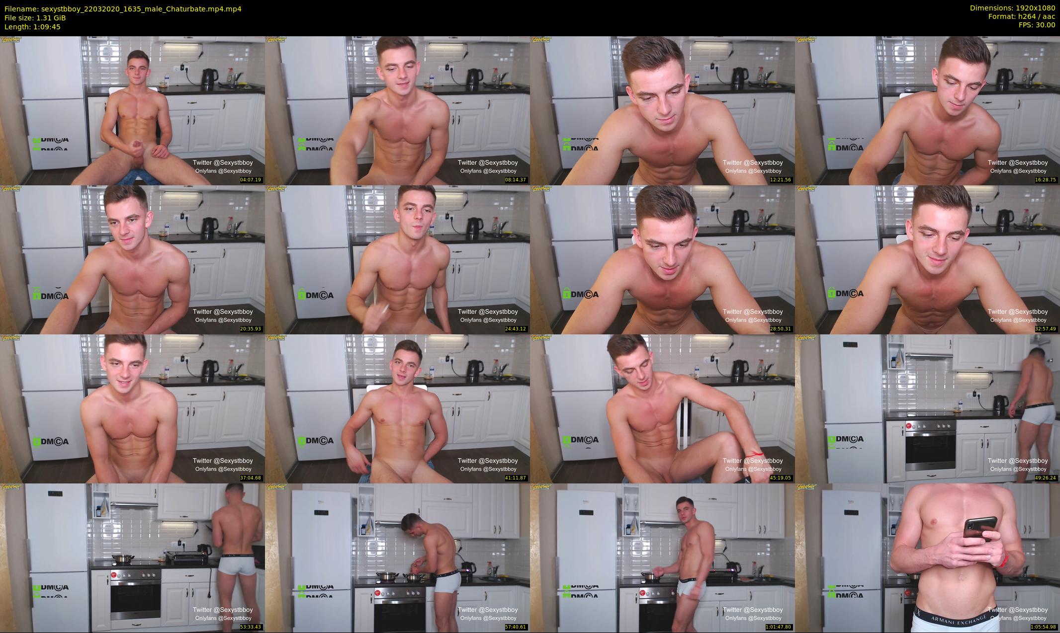 sexystbboy — 70 minute Chaturbate male cam show recording, 1080p, Mar 22, 2020