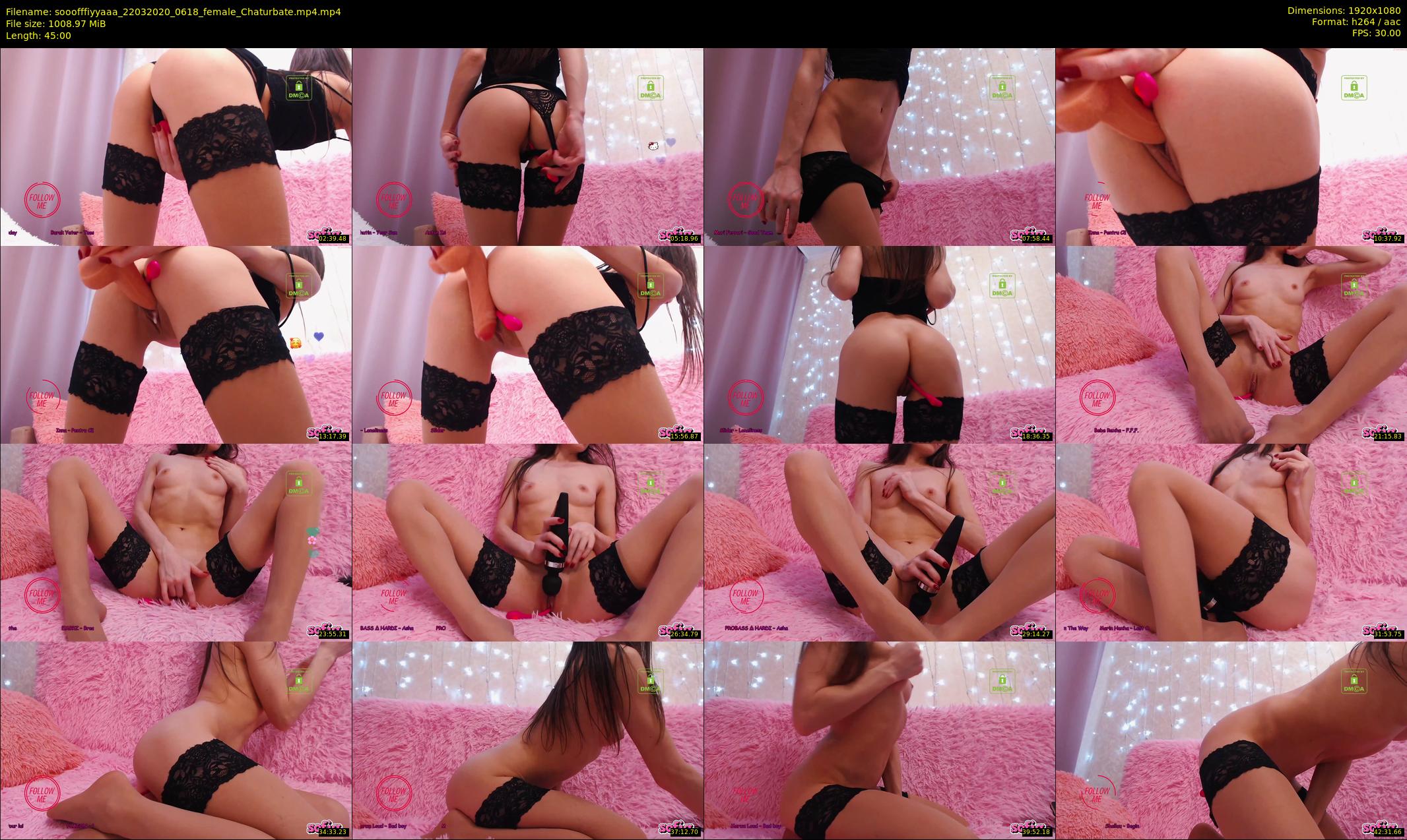sooofffiyyaaa — 45 minute Chaturbate female cam show recording, 1080p, Mar 22, 2020