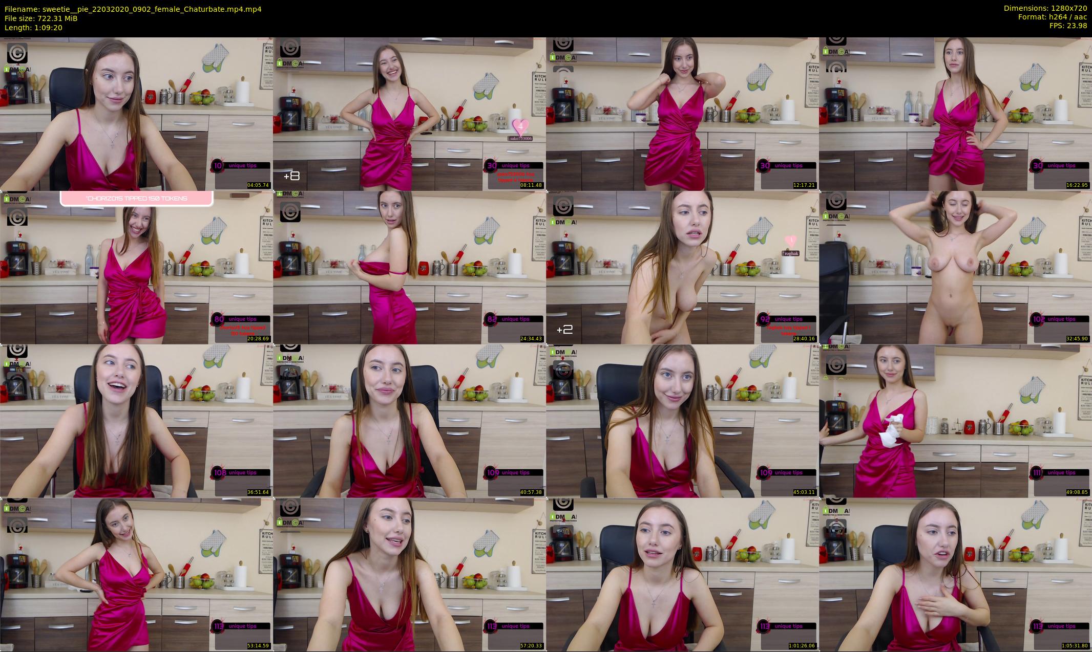 sweetie__pie — 70 minute Chaturbate female cam show recording, 720p, Mar 22, 2020