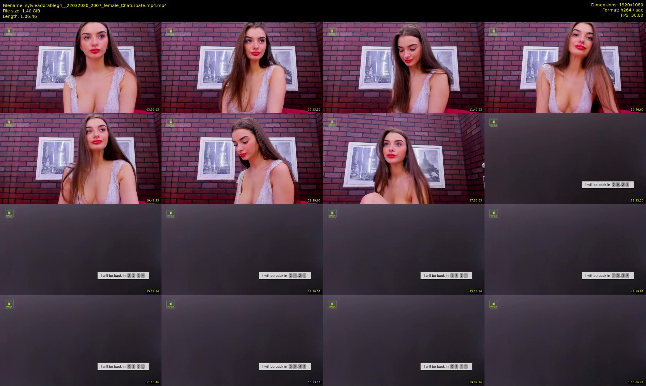 sylvieadorablegrl_ — 67 minute Chaturbate female cam show recording, 1080p, Mar 22, 2020