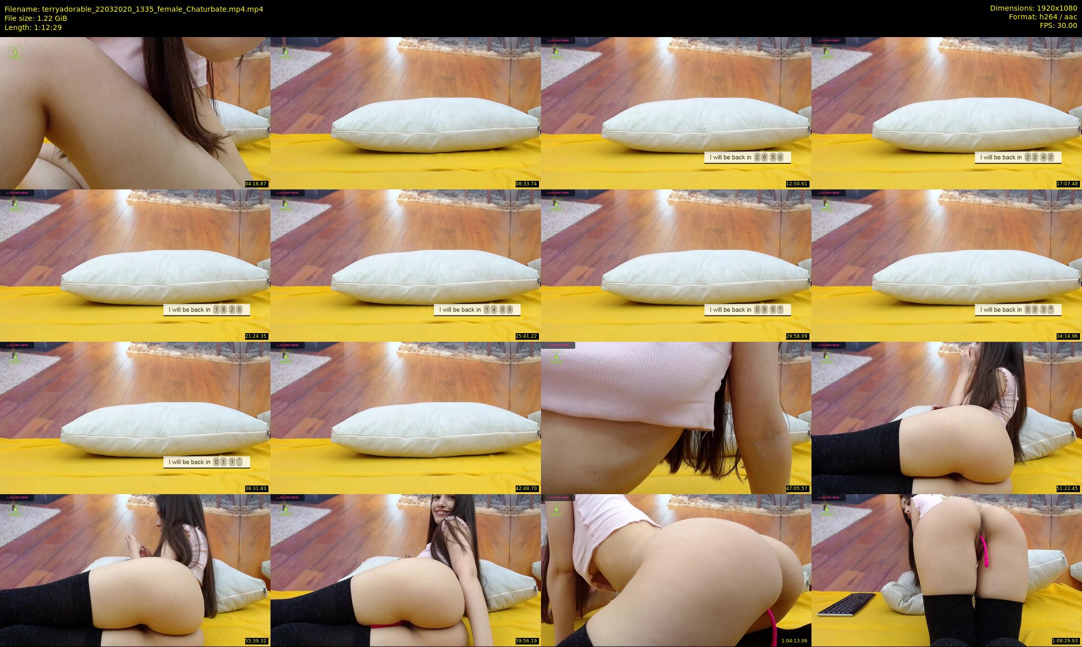 terryadorable — 73 minute Chaturbate female cam show recording, 1080p, Mar 22, 2020