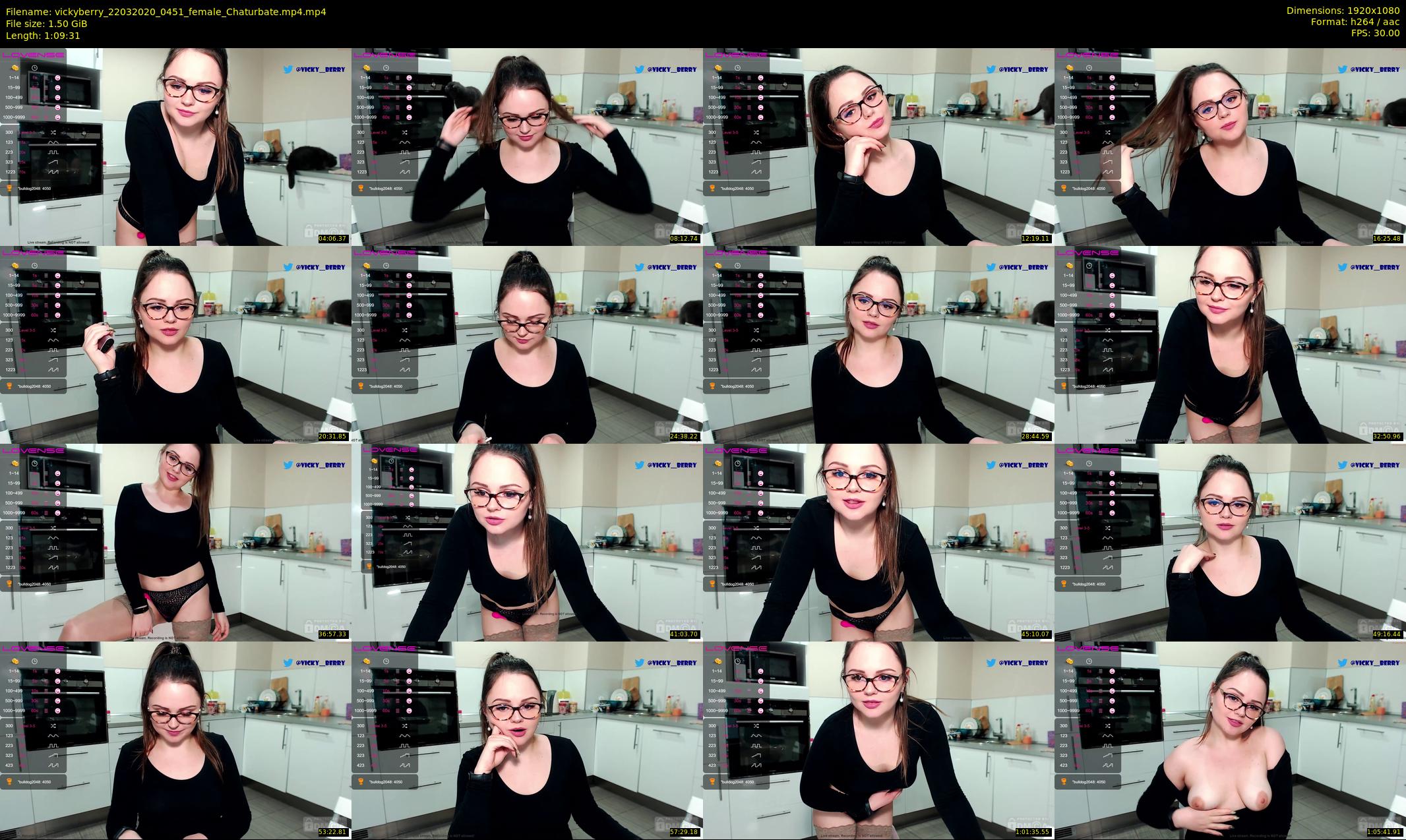 vickyberry — 70 minute Chaturbate female cam show recording, 1080p, Mar 22, 2020