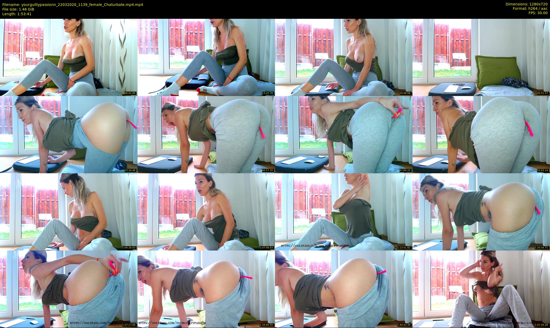 yourguiltypassionn — 114 minute Chaturbate female cam show recording, 720p, Mar 22, 2020