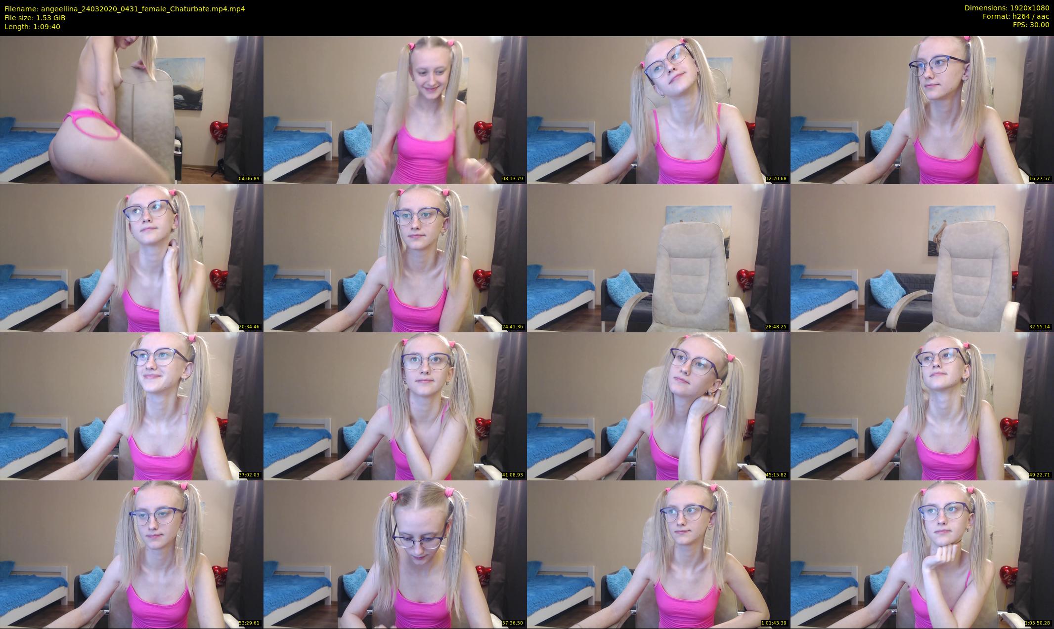 angeellina — 70 minute Chaturbate female cam show recording, 1080p, Mar 24, 2020