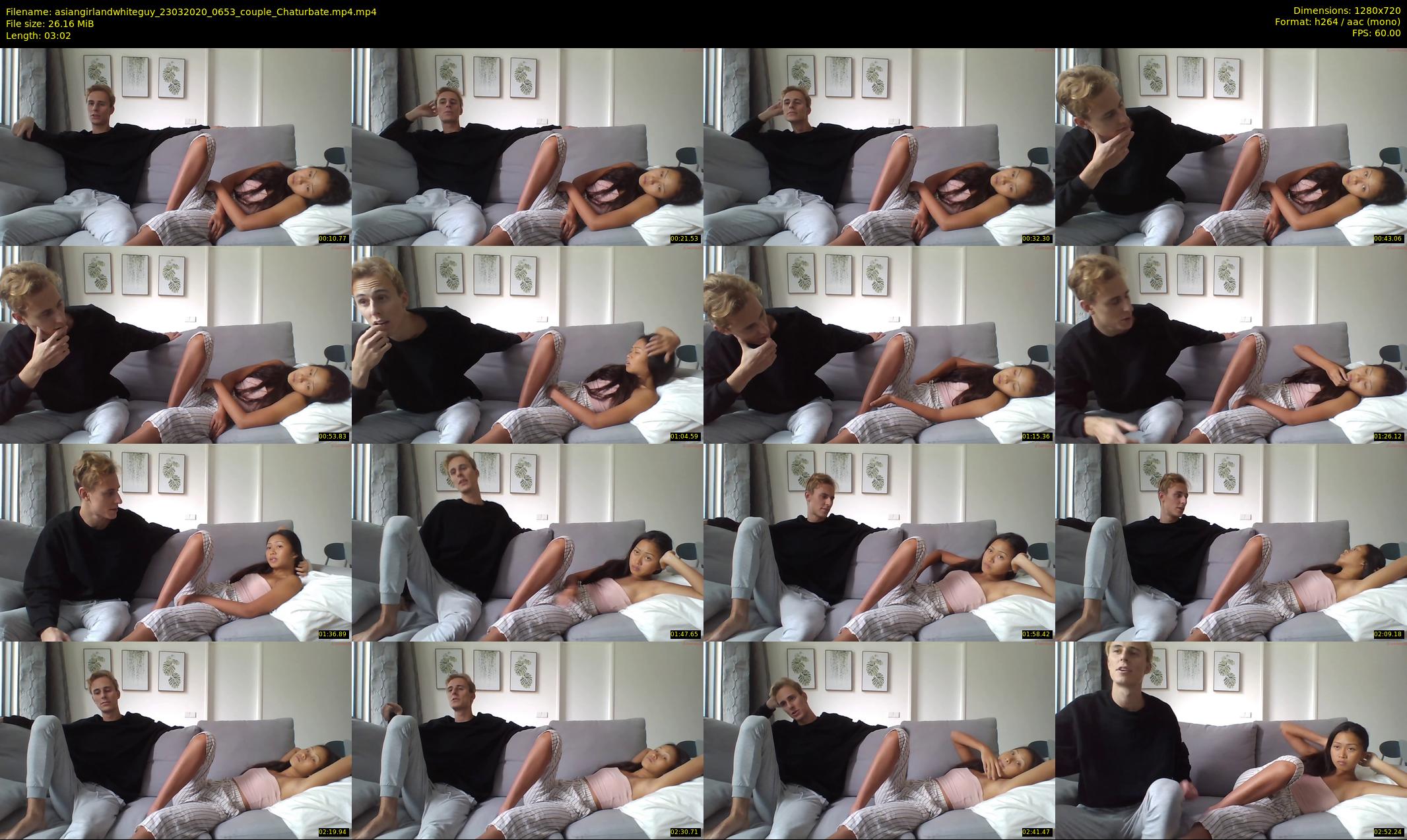 asiangirlandwhiteguy — 4 minute Chaturbate couple cam show recording, 720p, Mar 23, 2020