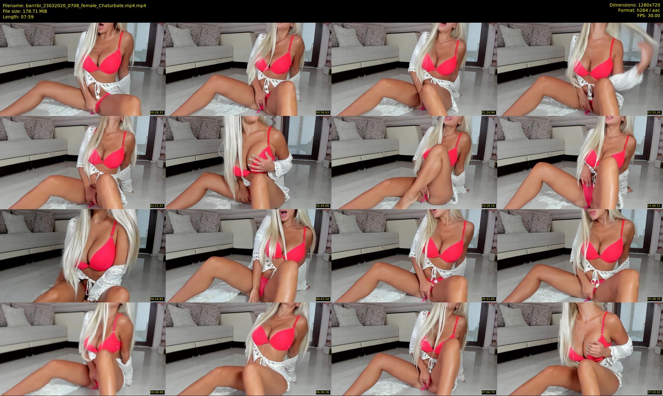 barrrbi — 8 minute Chaturbate female cam show recording, 720p, Mar 23, 2020
