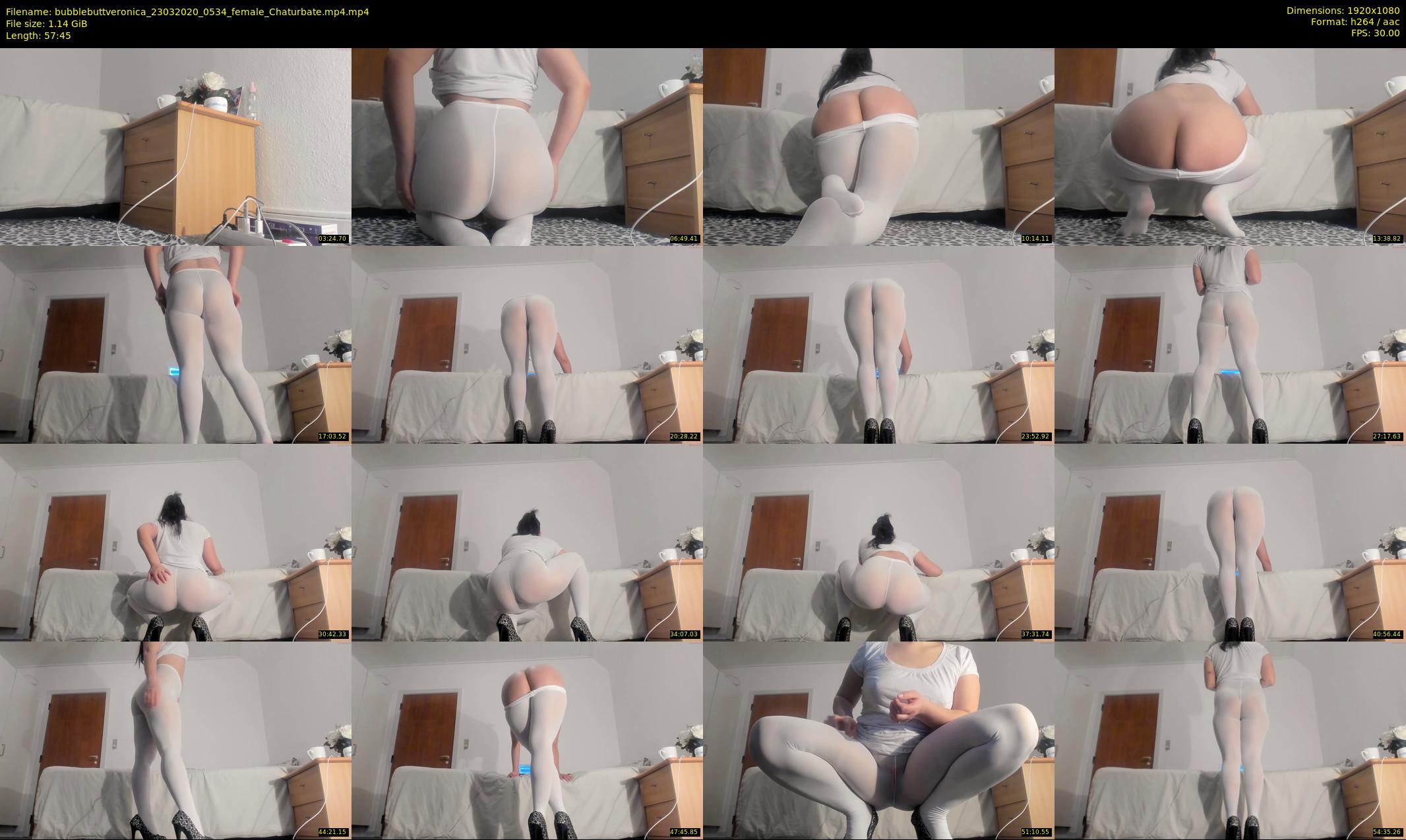 bubblebuttveronica — 58 minute Chaturbate female cam show recording, 1080p, Mar 23, 2020