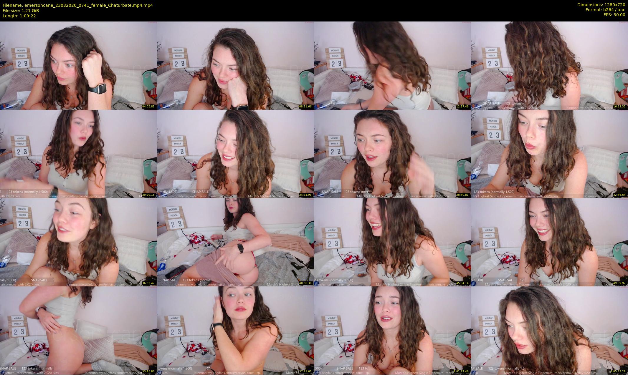 emersoncane — 70 minute Chaturbate female cam show recording, 720p, Mar 23, 2020