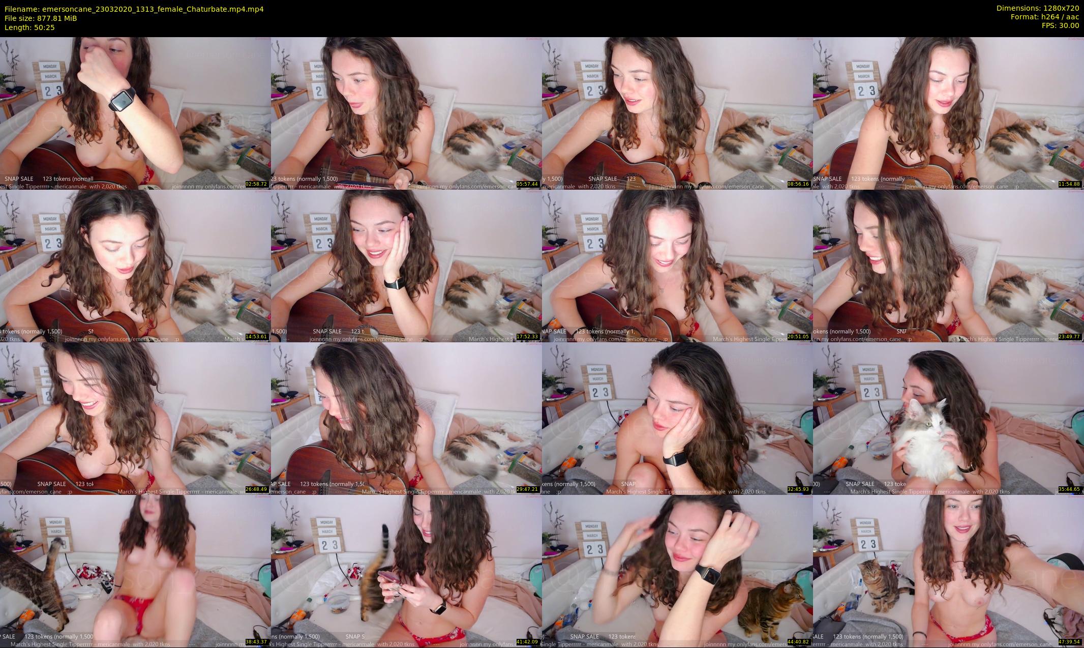 emersoncane — 51 minute Chaturbate female cam show recording, 720p, Mar 23, 2020