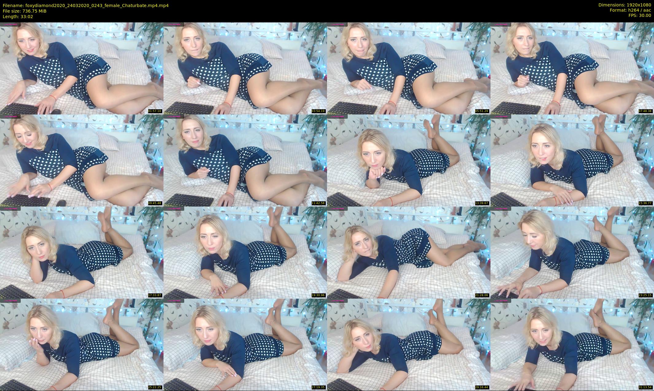 foxydiamond2020 — 34 minute Chaturbate female cam show recording, 1080p, Mar 24, 2020