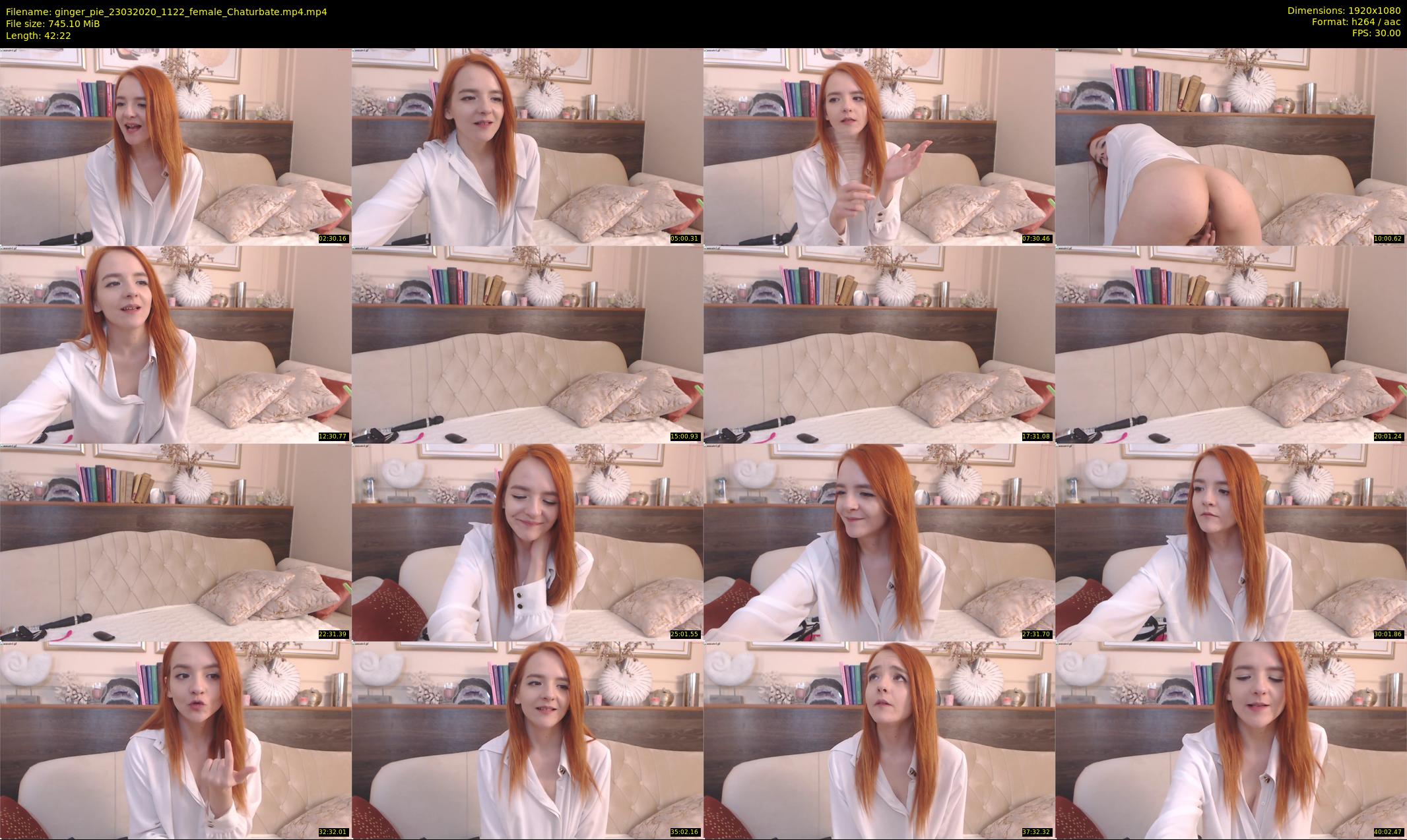 ginger_pie — 43 minute Chaturbate female cam show recording, 1080p, Mar 23, 2020
