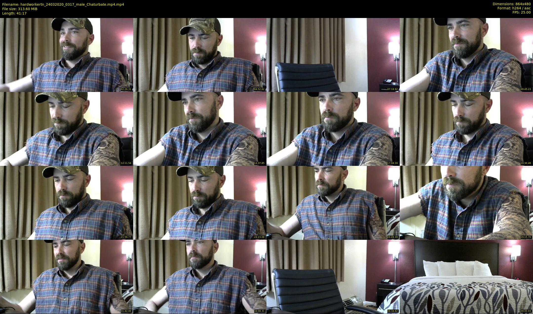 hardworkertn — 42 minute Chaturbate male cam show recording, 480p, Mar 24, 2020