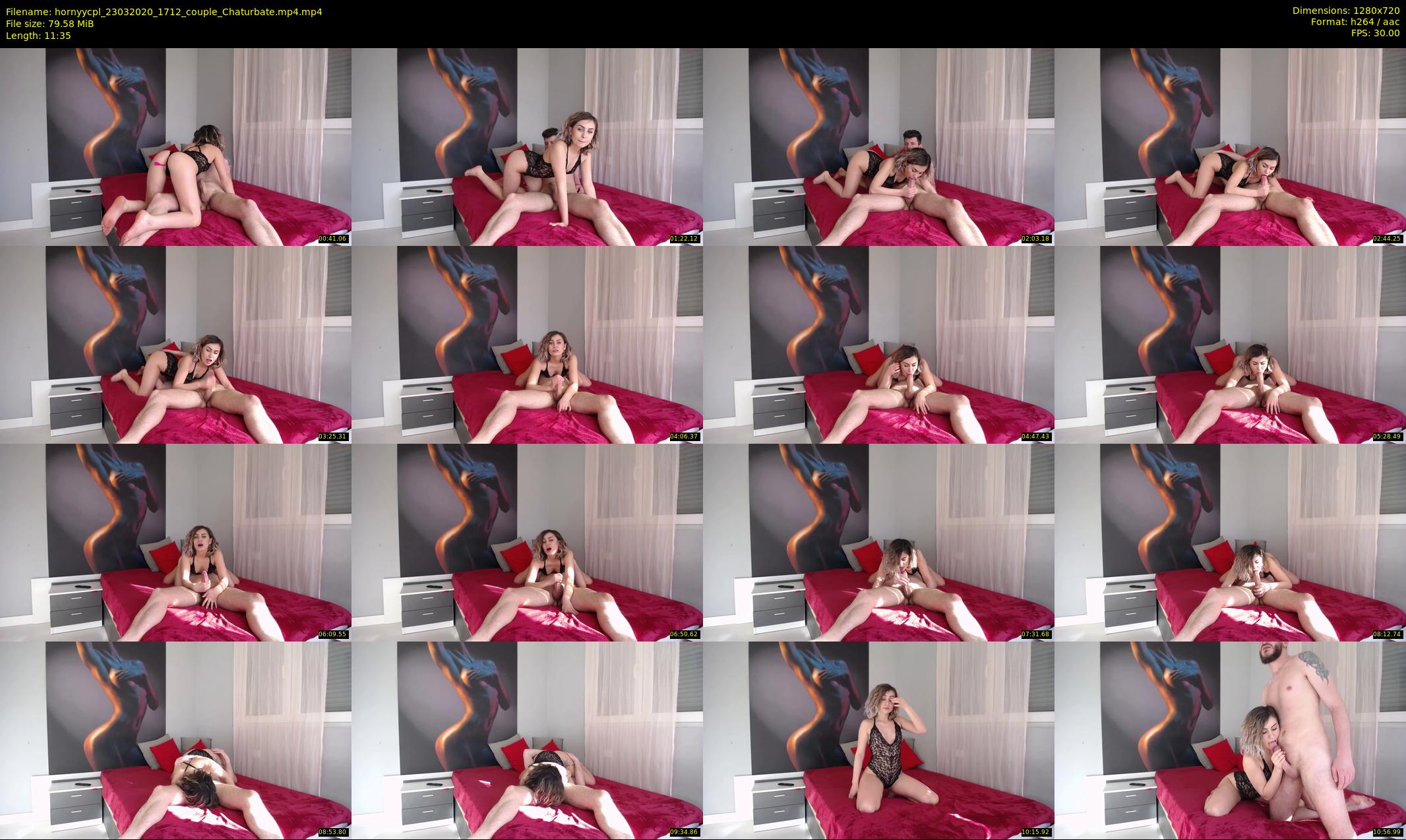 hornyycpl — 12 minute Chaturbate couple cam show recording, 720p, Mar 23, 2020