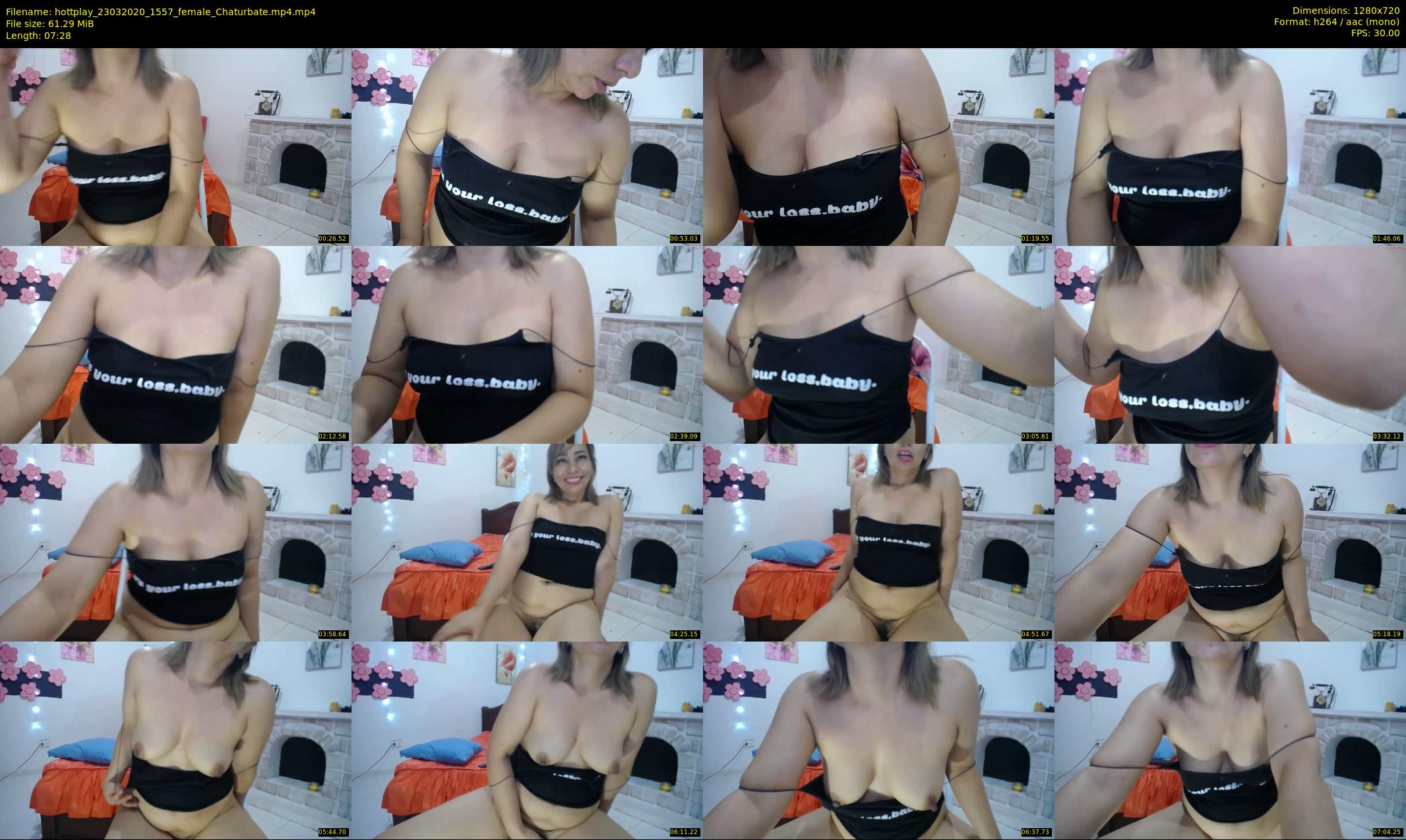 hottplay — 8 minute Chaturbate female cam show recording, 720p, Mar 23, 2020