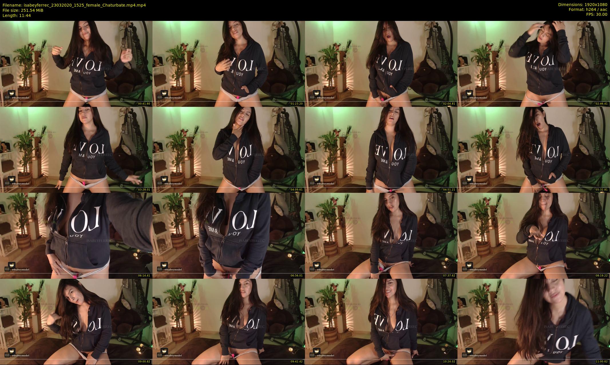 isabeyferrec — 12 minute Chaturbate female cam show recording, 1080p, Mar 23, 2020