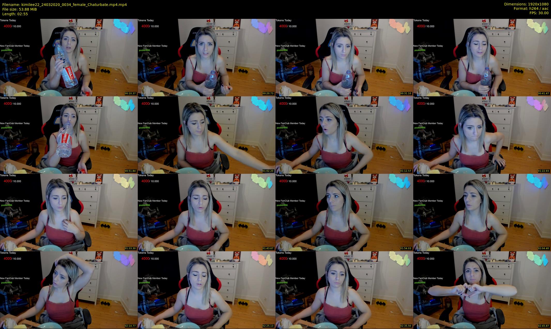 kimilee22 — 3 minute Chaturbate female cam show recording, 1080p, Mar 24, 2020
