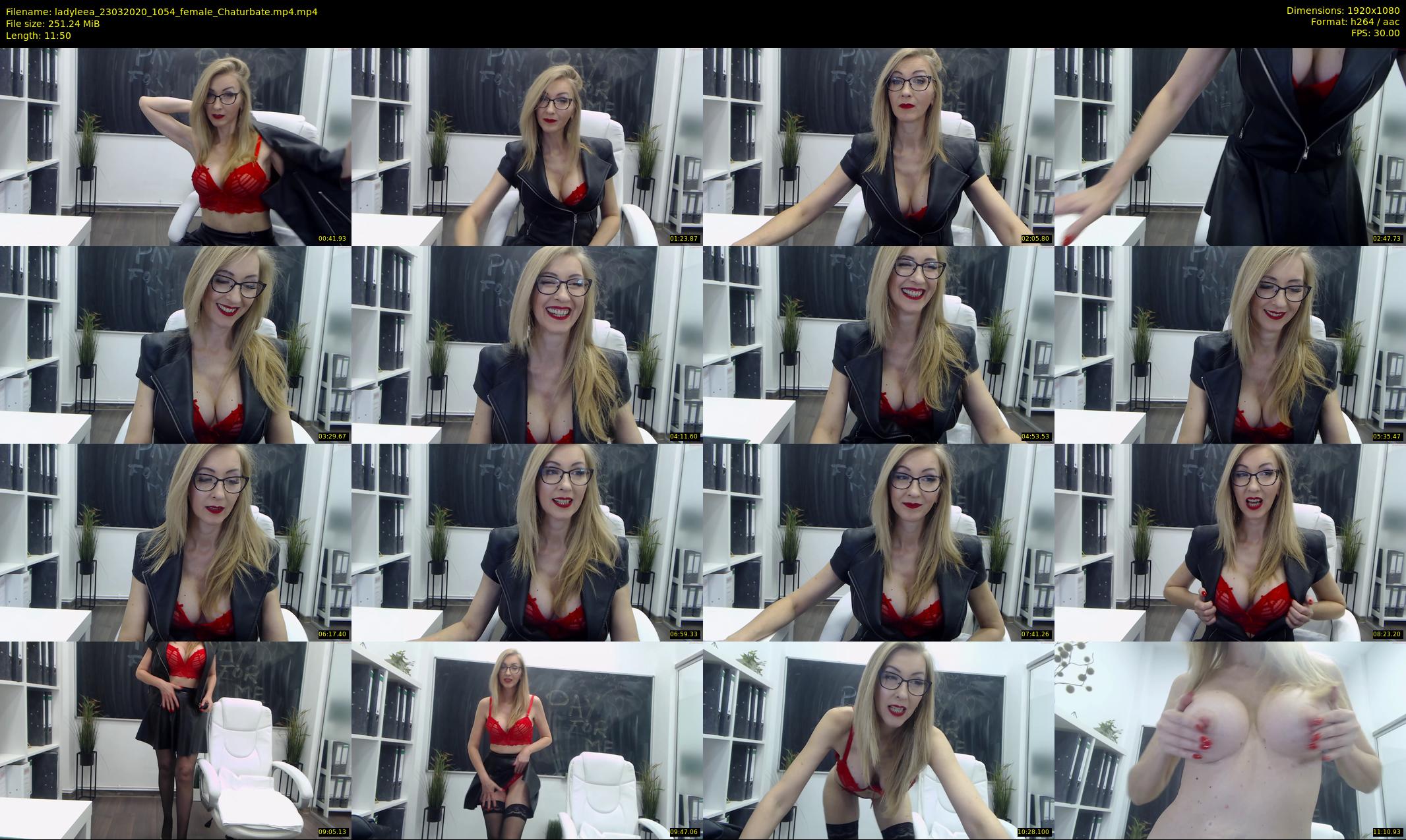 ladyleea — 12 minute Chaturbate female cam show recording, 1080p, Mar 23, 2020