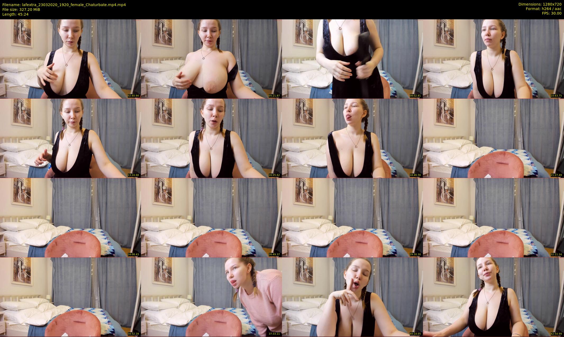 lafextra — 46 minute Chaturbate female cam show recording, 720p, Mar 23, 2020