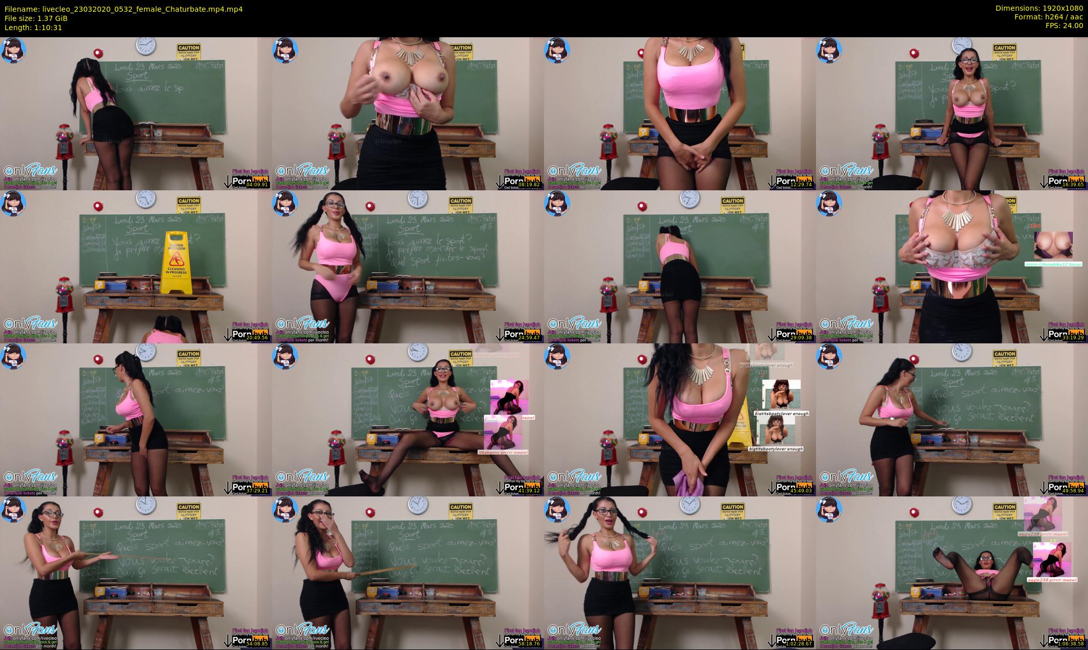 livecleo — 71 minute Chaturbate female cam show recording, 1080p, Mar 23, 2020
