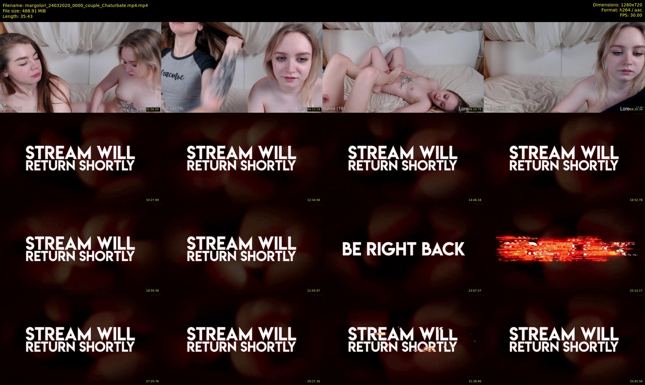 margolori — 36 minute Chaturbate couple cam show recording, 720p, Mar 24, 2020