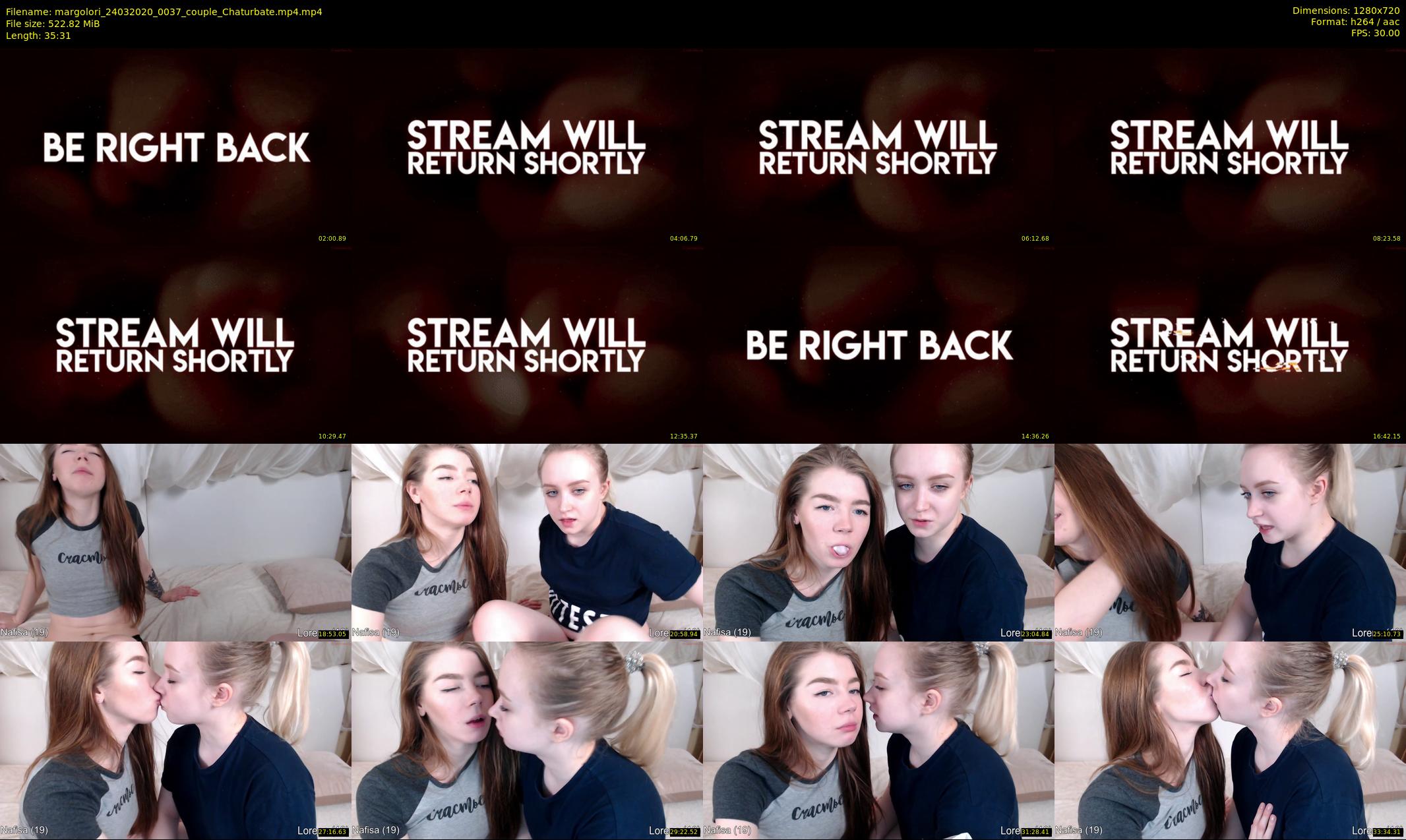 margolori — 36 minute Chaturbate couple cam show recording, 720p, Mar 24, 2020