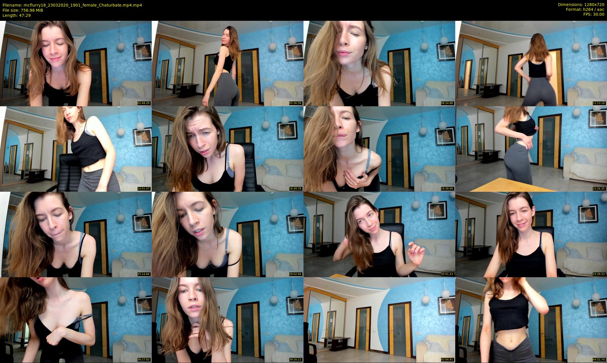 mcflurry18 — 48 minute Chaturbate female cam show recording, 720p, Mar 23, 2020