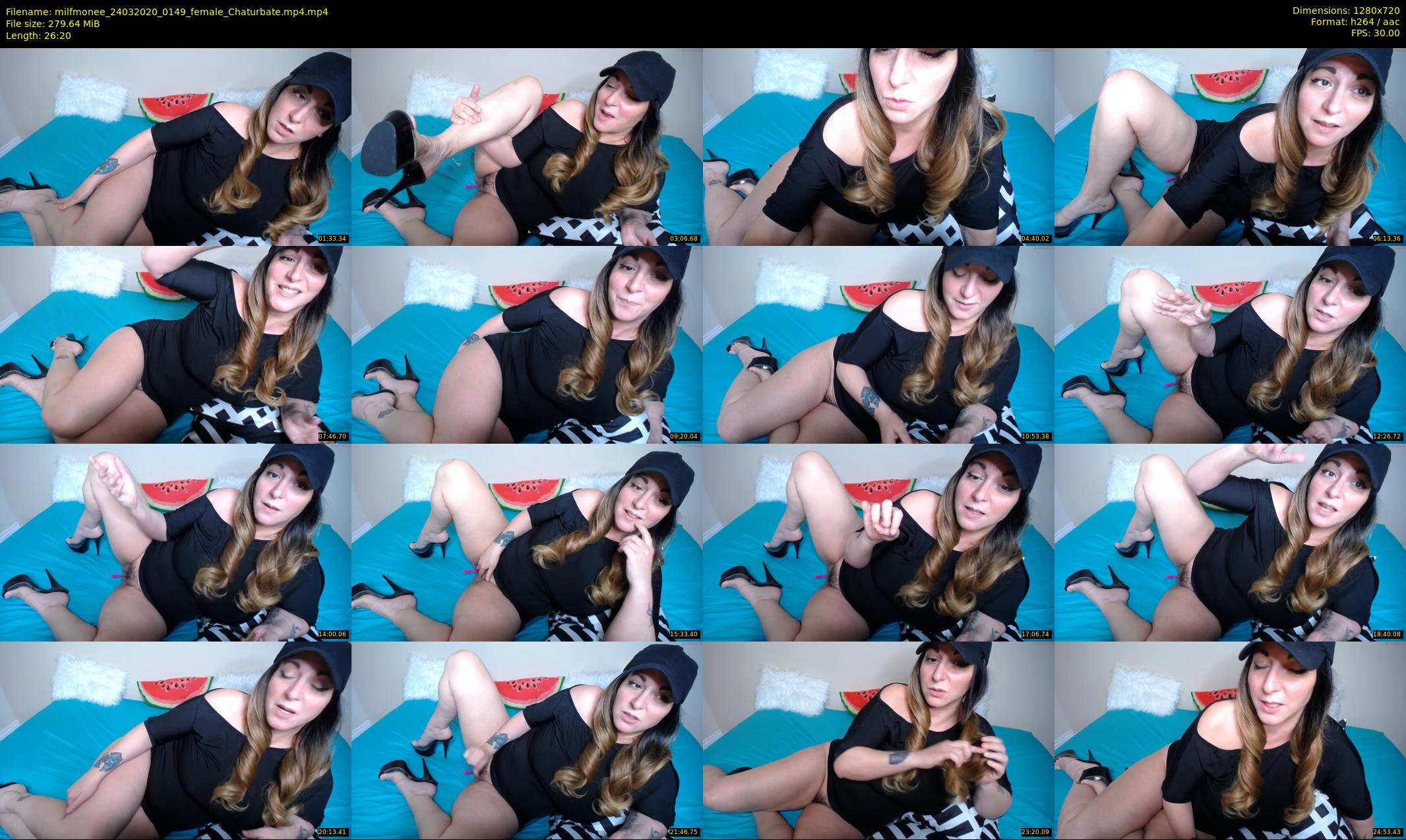 milfmonee — 27 minute Chaturbate female cam show recording, 720p, Mar 24, 2020