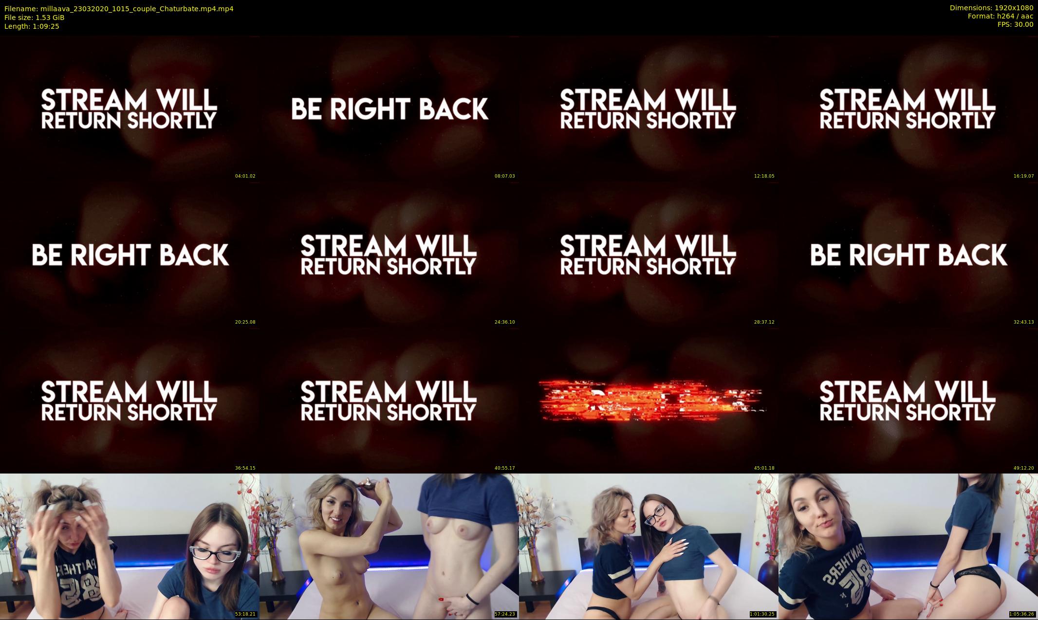 millaava — 70 minute Chaturbate female cam show recording, 1080p, Mar 23, 2020