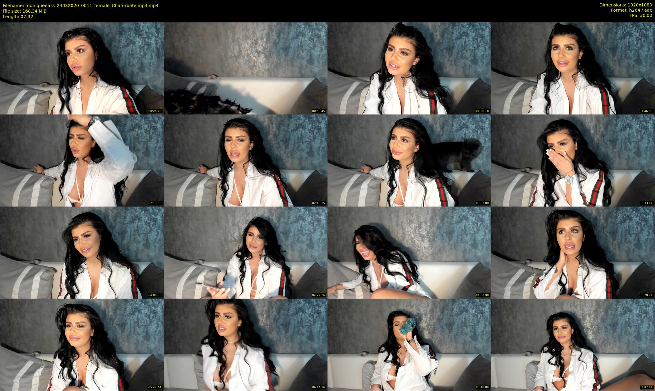 moniqueeass — 8 minute Chaturbate female cam show recording, 1080p, Mar 24, 2020