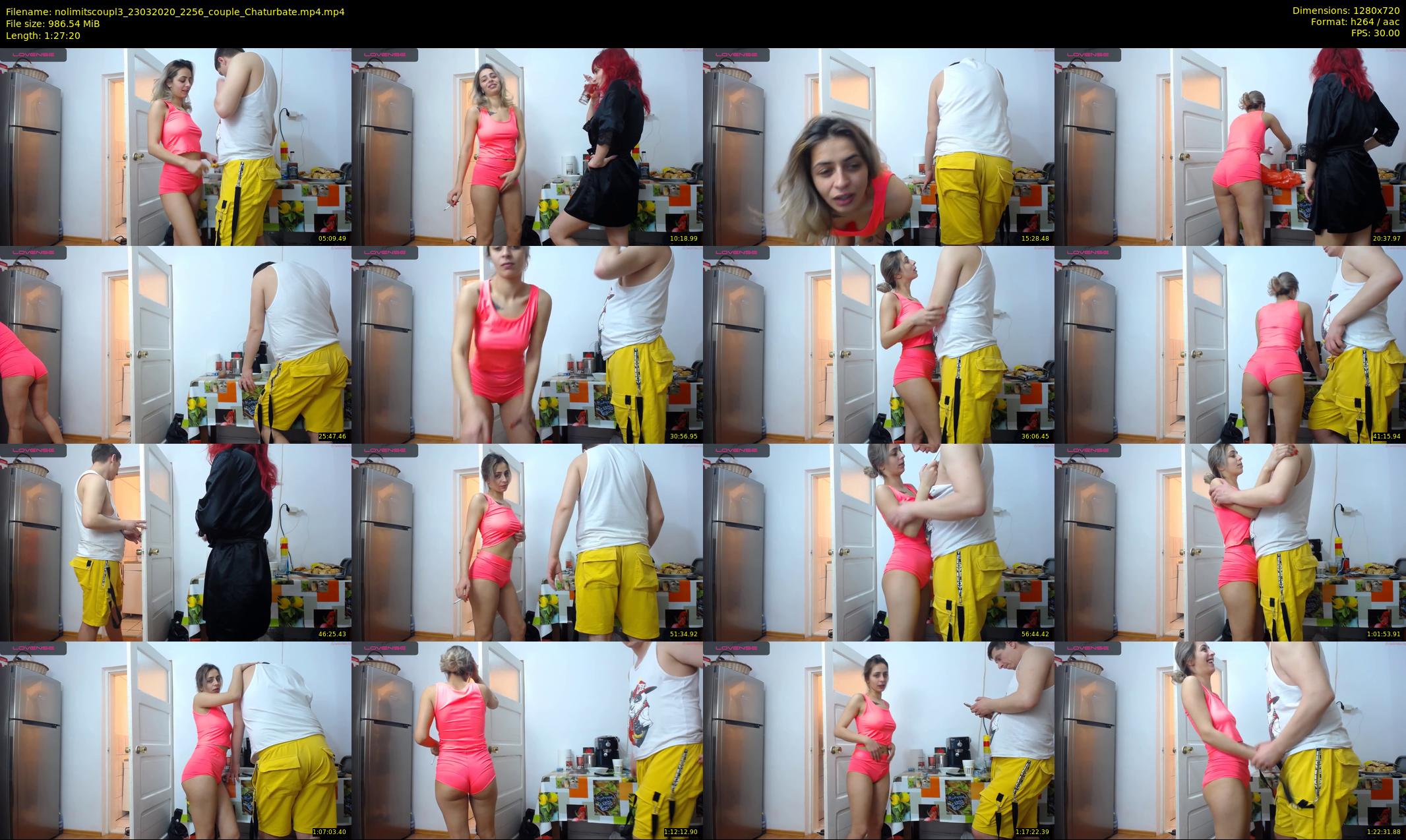 nolimitscoupl3 — 88 minute Chaturbate couple cam show recording, 720p, Mar 23, 2020