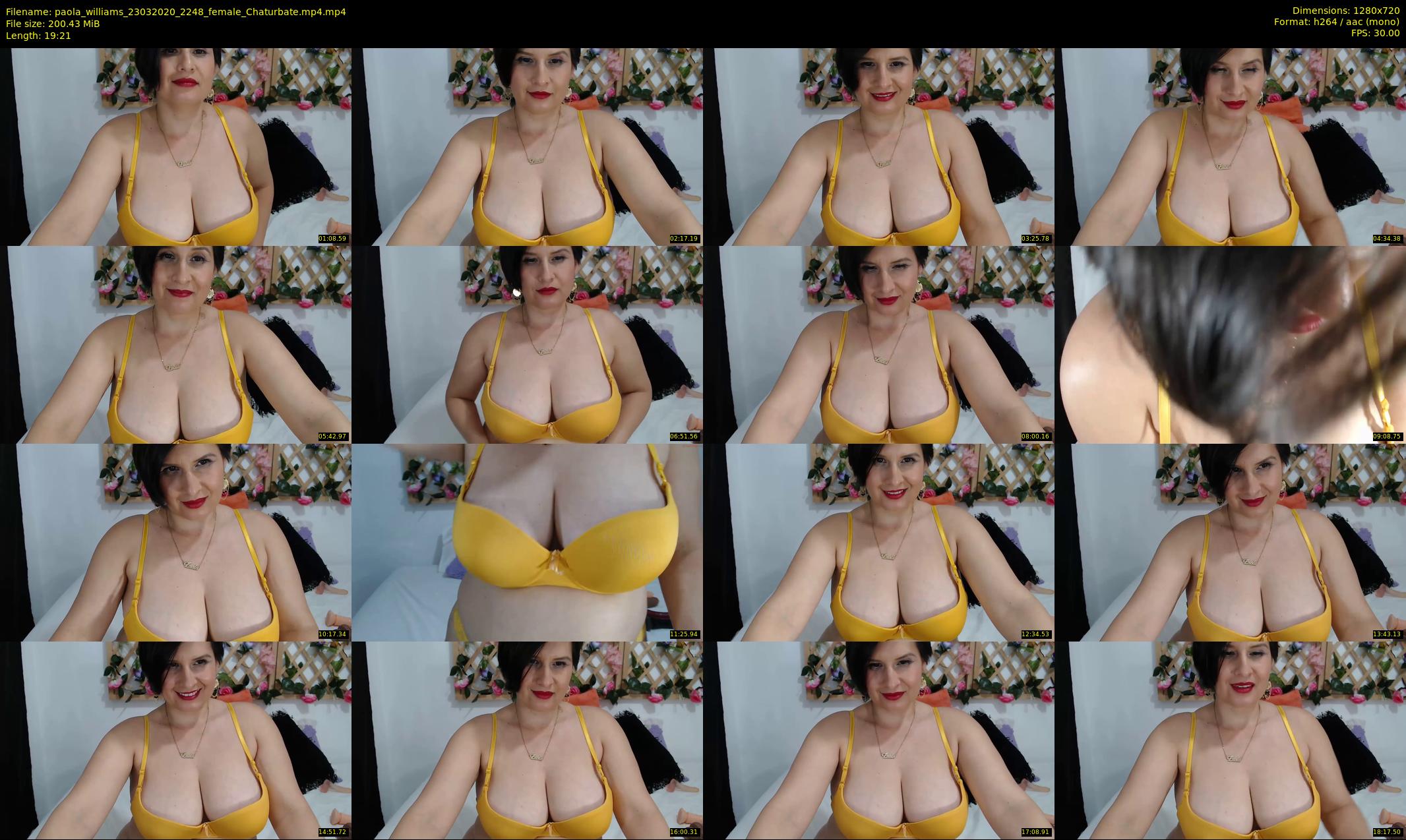 paola_williams — 20 minute Chaturbate female cam show recording, 720p, Mar 23, 2020