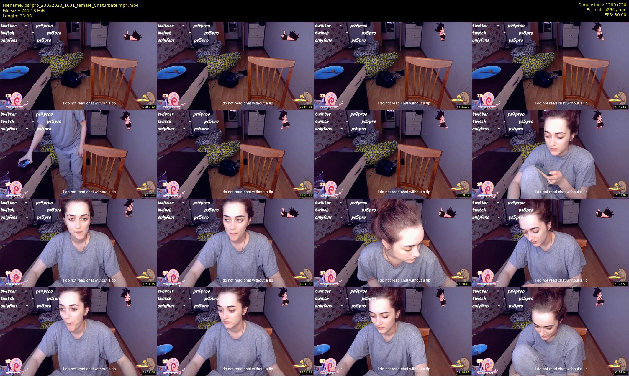 ps4pro — 34 minute Chaturbate female cam show recording, 720p, Mar 23, 2020