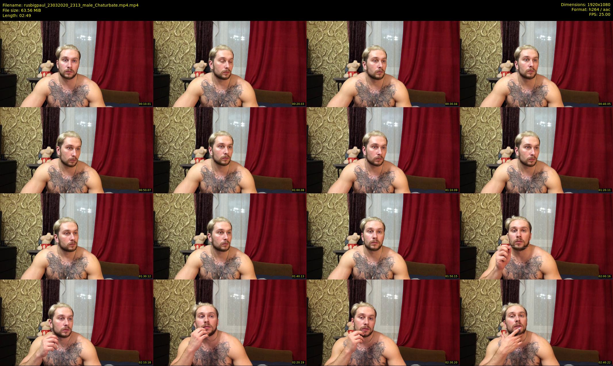 rusbigpaul — 3 minute Chaturbate male cam show recording, 1080p, Mar 23, 2020