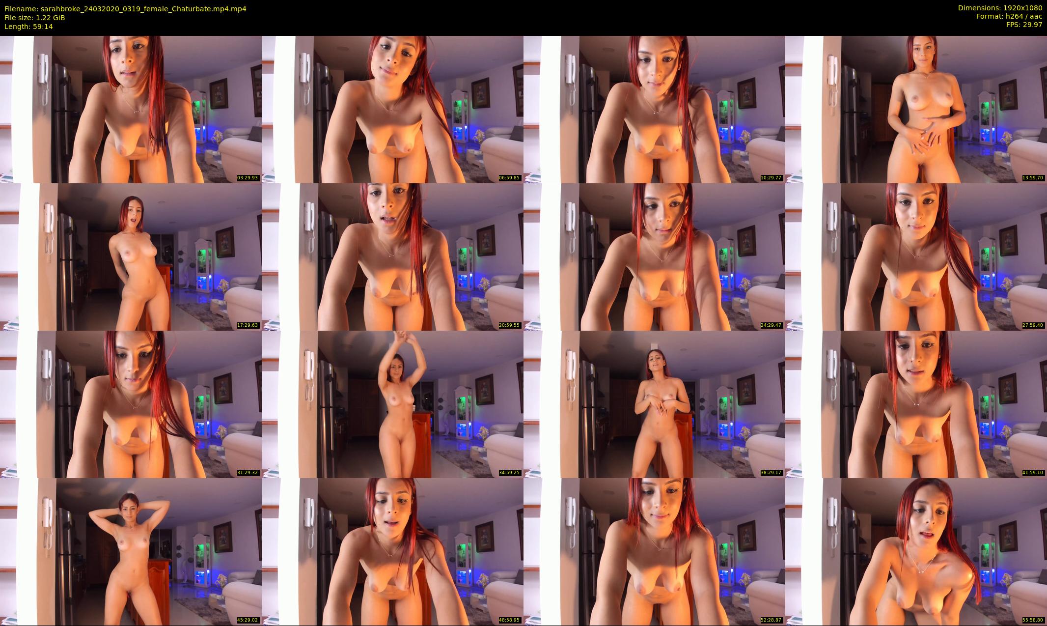 sarahbroke — 60 minute Chaturbate female cam show recording, 1080p, Mar 24, 2020
